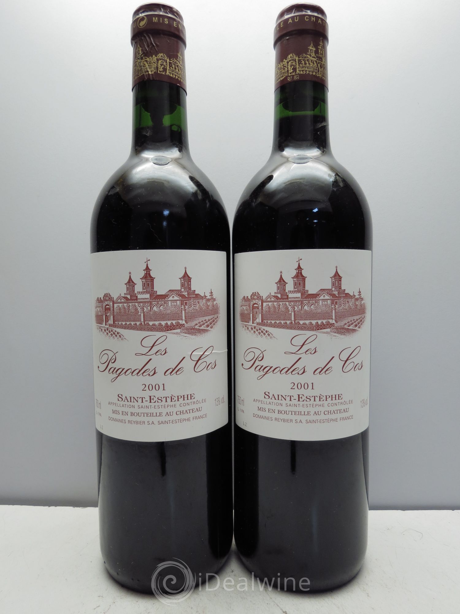 Les Pagodes de Cos Second Vin 2001 - Posten von 2 Flaschen - 0