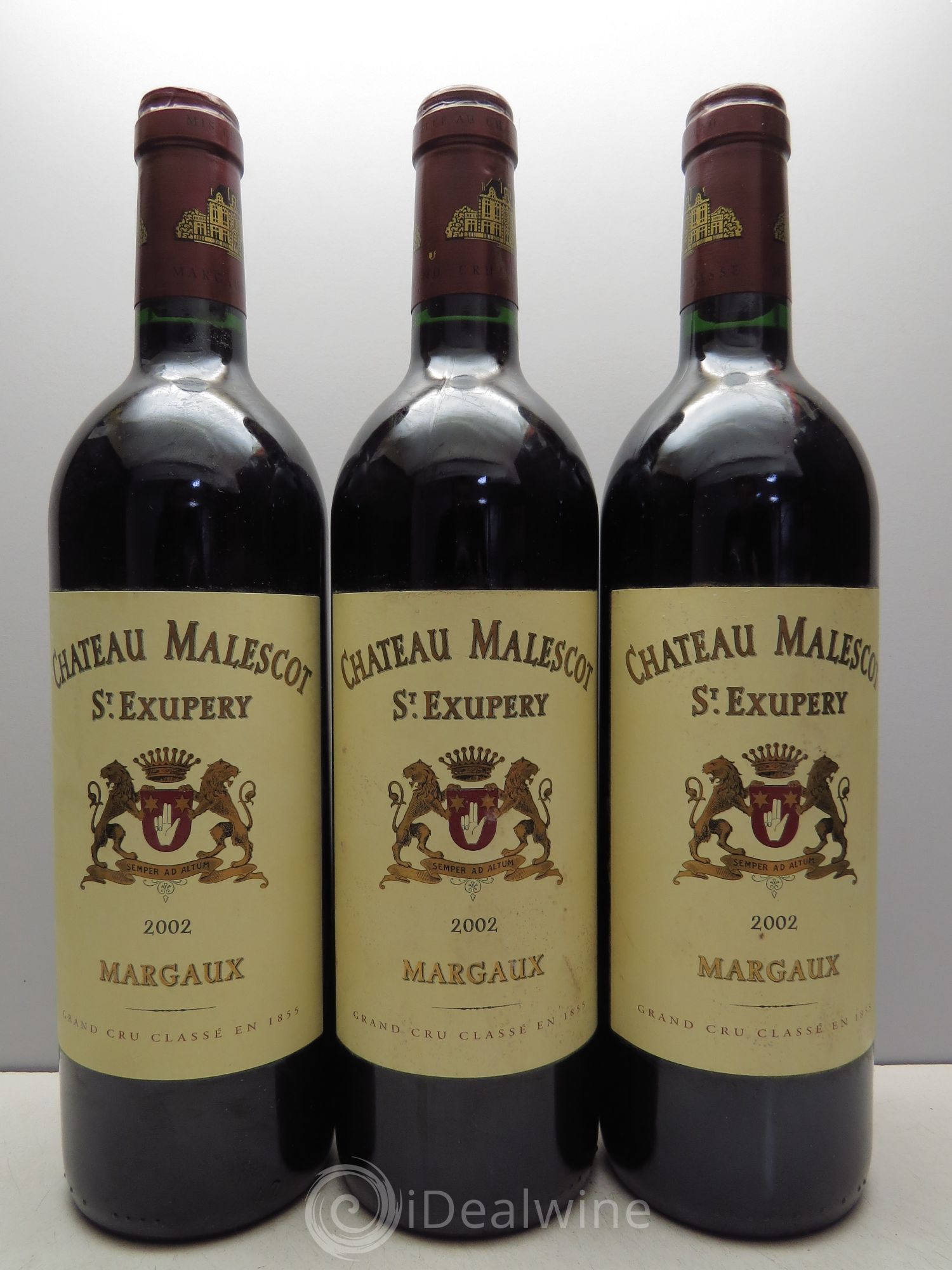 Château Malescot Saint-Exupéry 3ème Grand Cru Classé 2002 - Lot de 3 bouteilles - 0