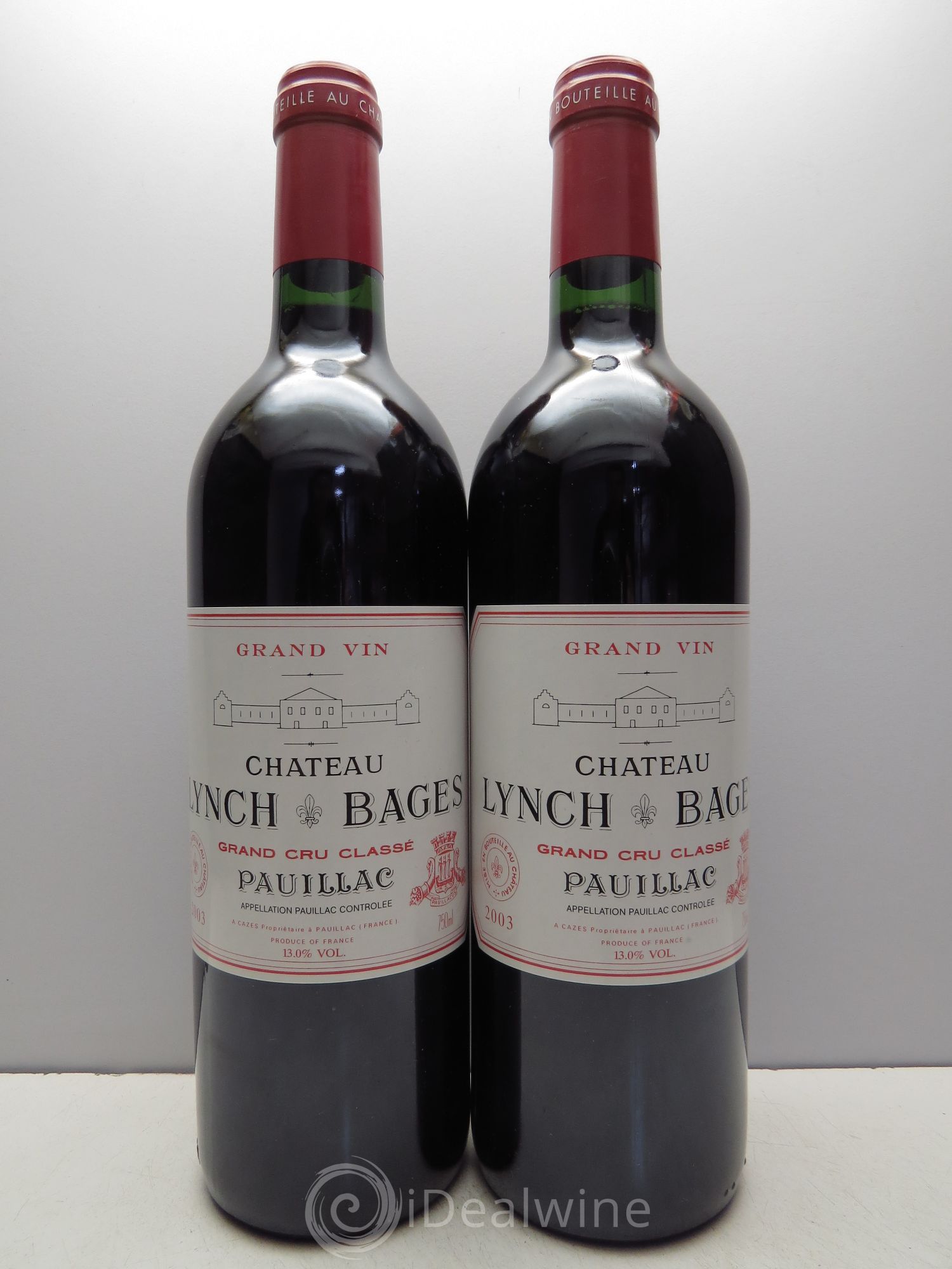 Château Lynch Bages 5ème Grand Cru Classé 2003 - Lot de 2 bouteilles - 0