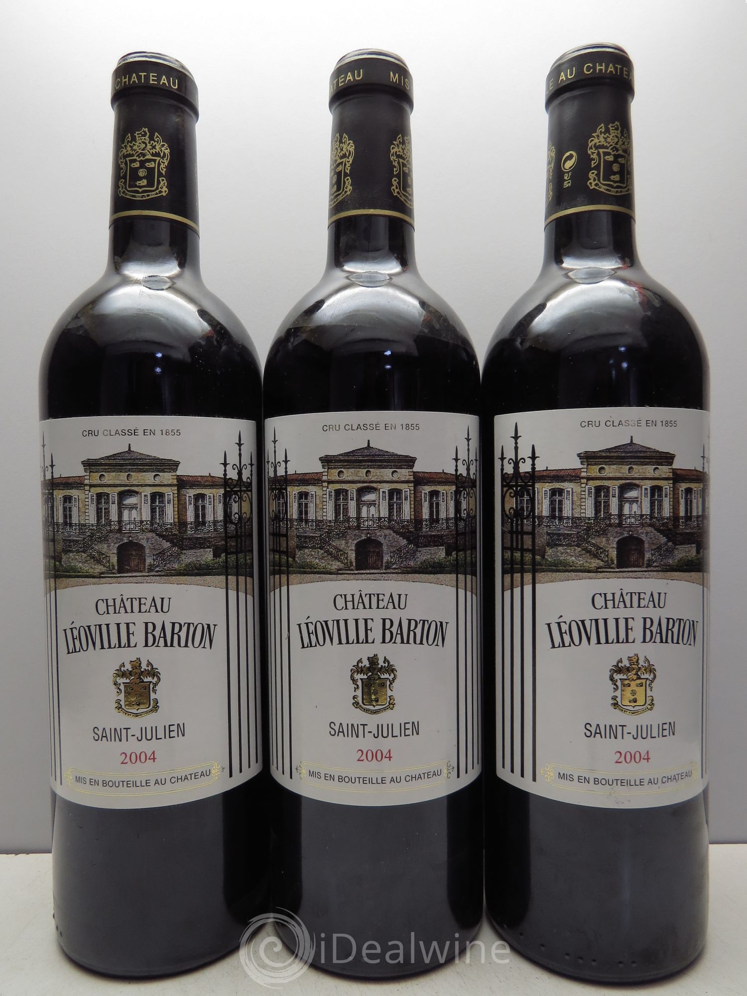 Château Léoville Barton 2ème Grand Cru Classé 2004 - Lot de 3 bouteilles - 0