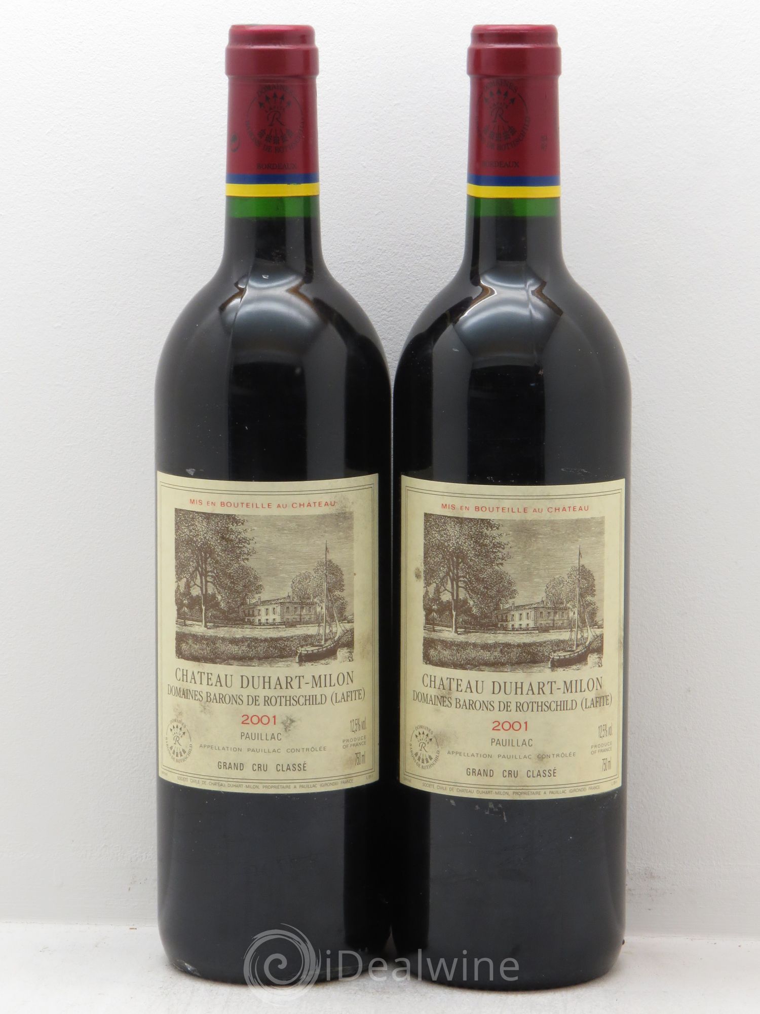 Château Duhart-Milon 4ème Grand Cru Classé 2001 - Lot de 2 bouteilles - 0