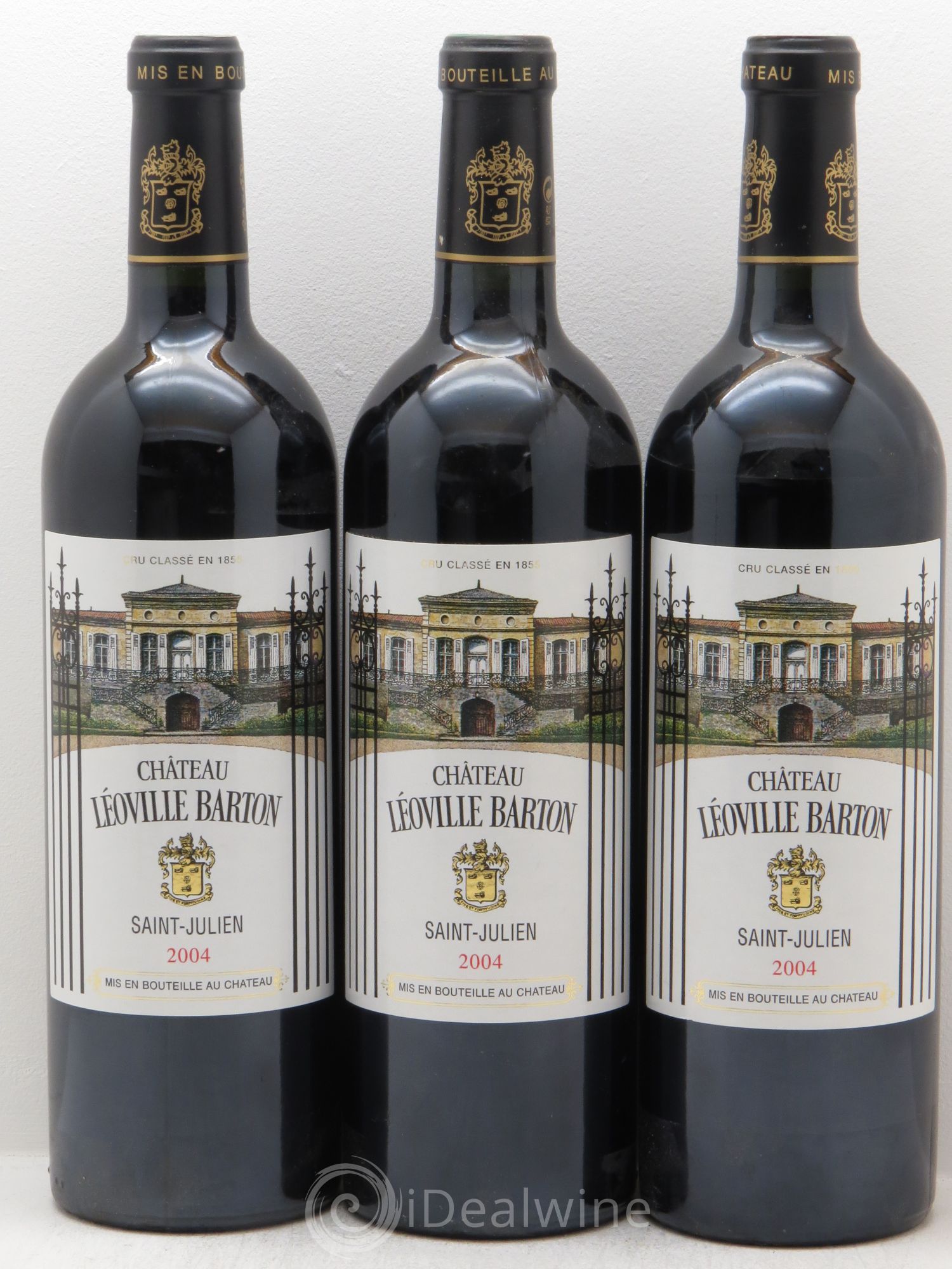 Château Léoville Barton 2ème Grand Cru Classé 2004 - Lot de 3 bouteilles - 0
