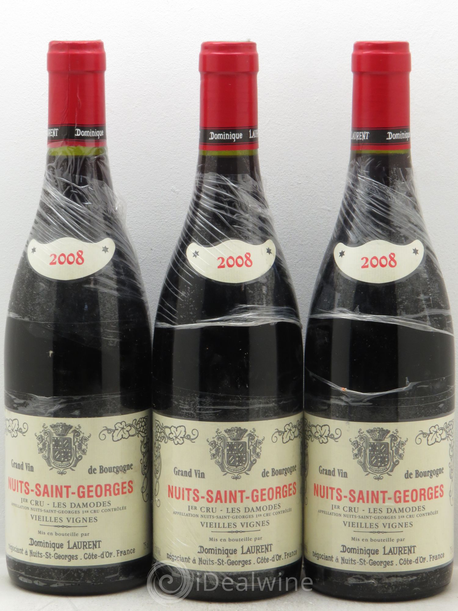 Nuits-Saint-Georges 1er Cru Dominique Laurent 2008 - Lot de 3 bouteilles - 0