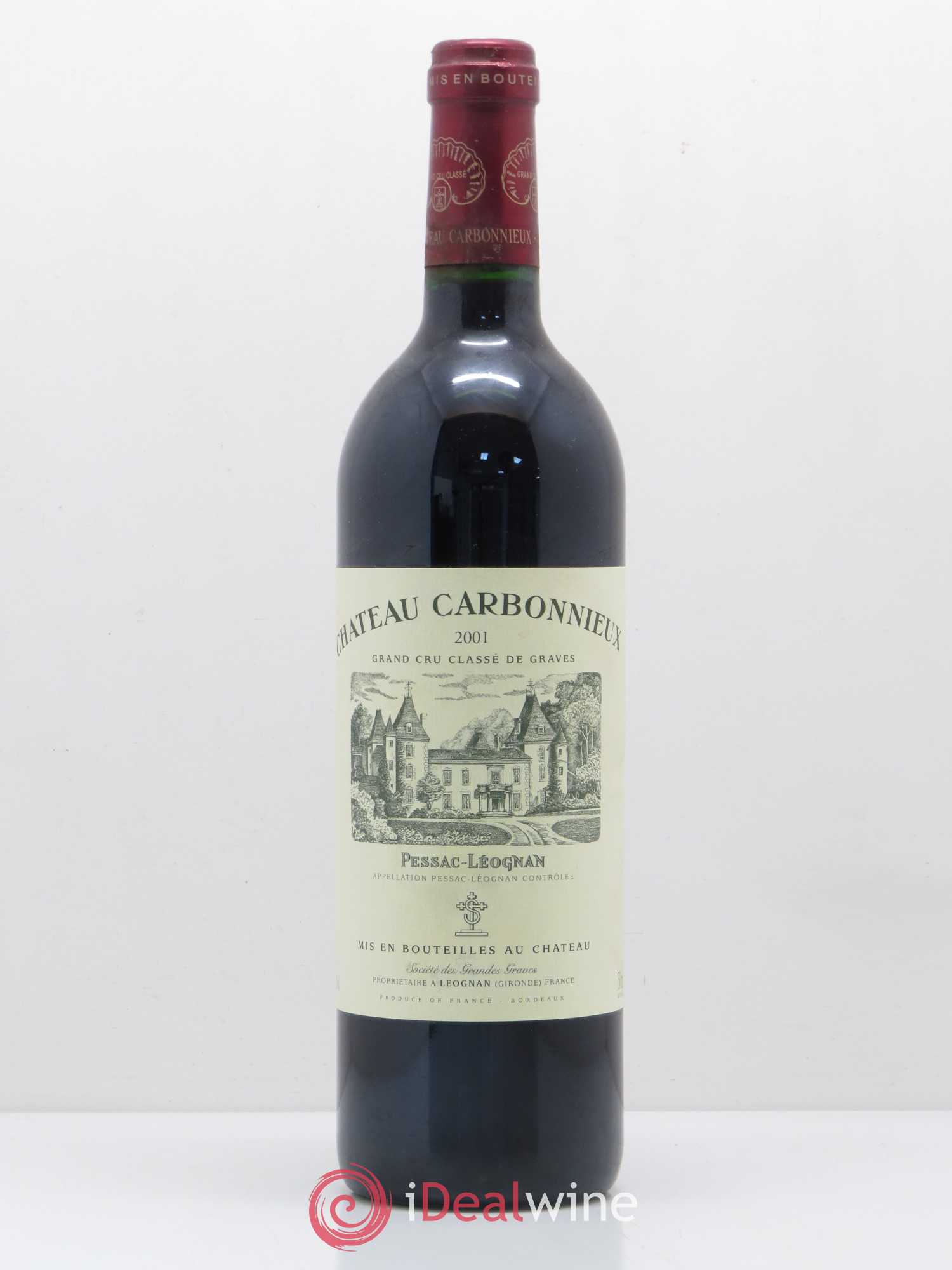 Château Carbonnieux Cru Classé de Graves 2001 - Lot de 1 bouteille - 0