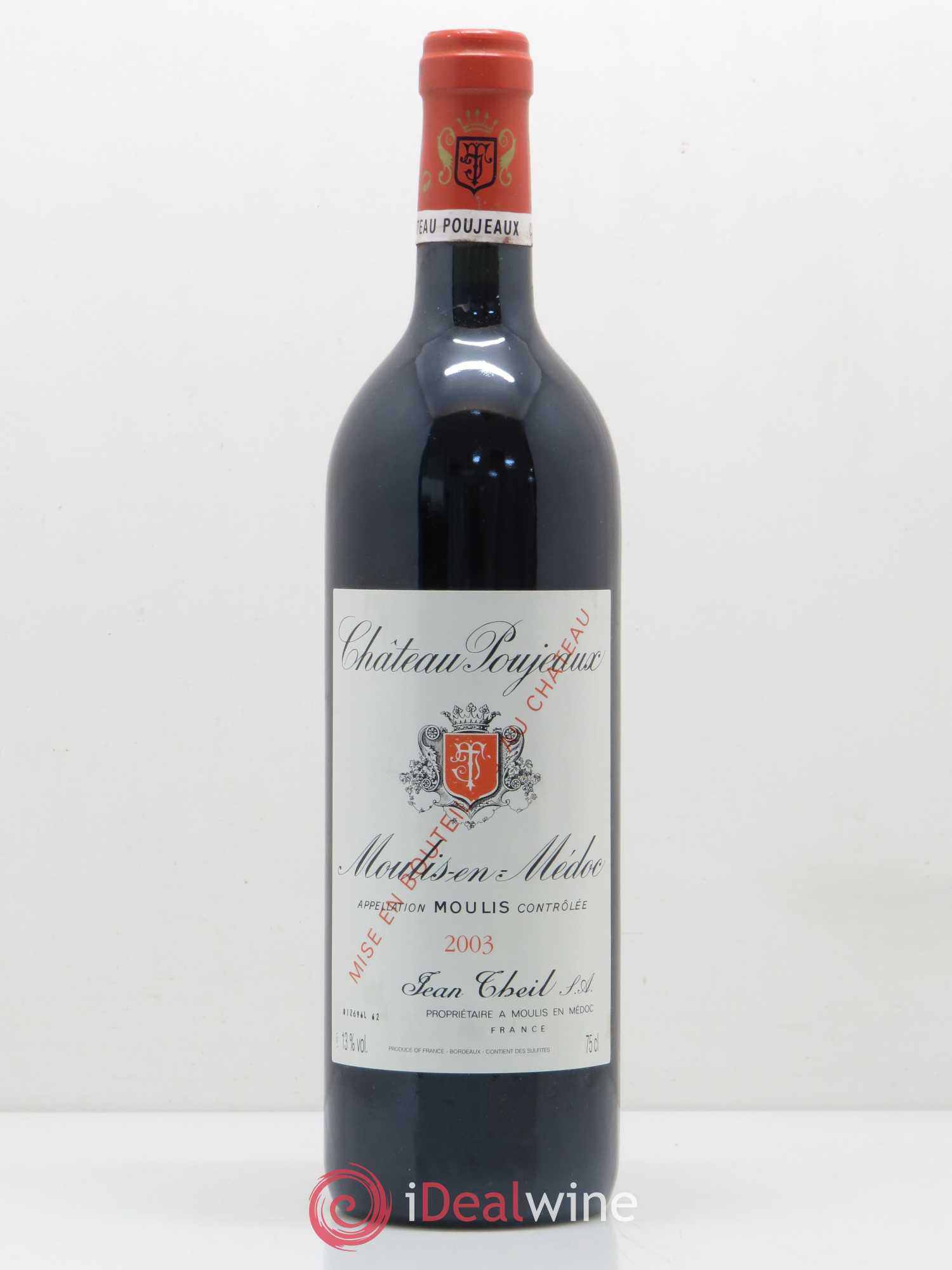 Château Poujeaux 2003 - Lot de 1 bouteille - 0