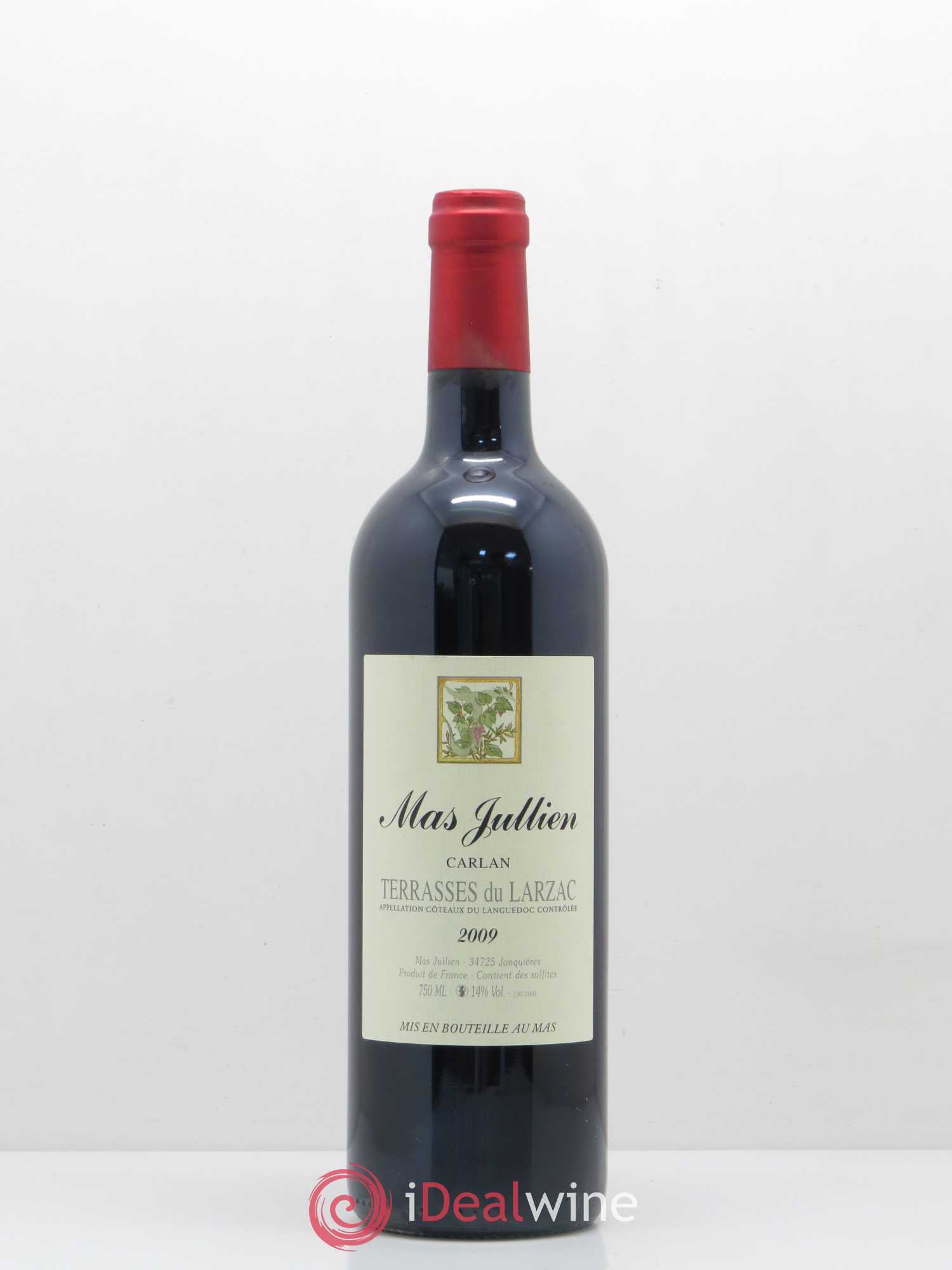 Terrasses du Larzac Mas Jullien Carlan Olivier Jullien 2009 - Lot de 1 bouteille - 0