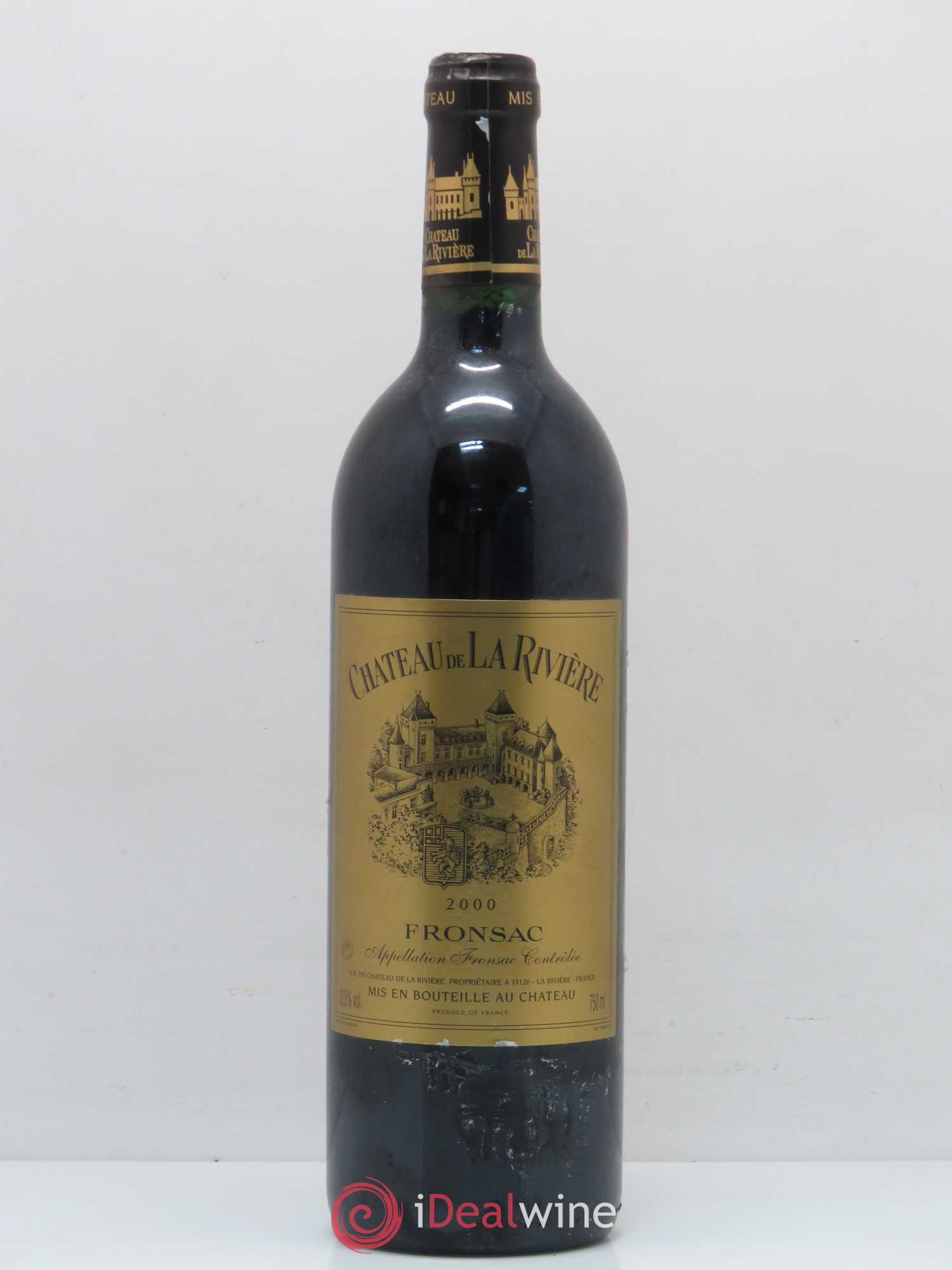 Château de La Rivière 2000 - Posten von 1 Flasche - 0