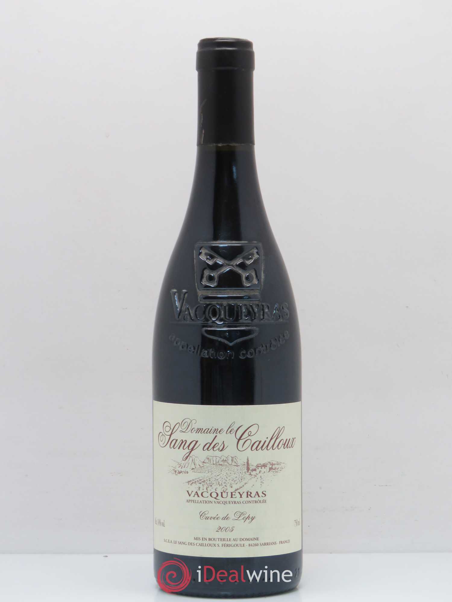 Vacqueyras Cuvée de Lopy Le Sang des Cailloux Vieilles Vignes 2005 - Lot de 1 bouteille - 0