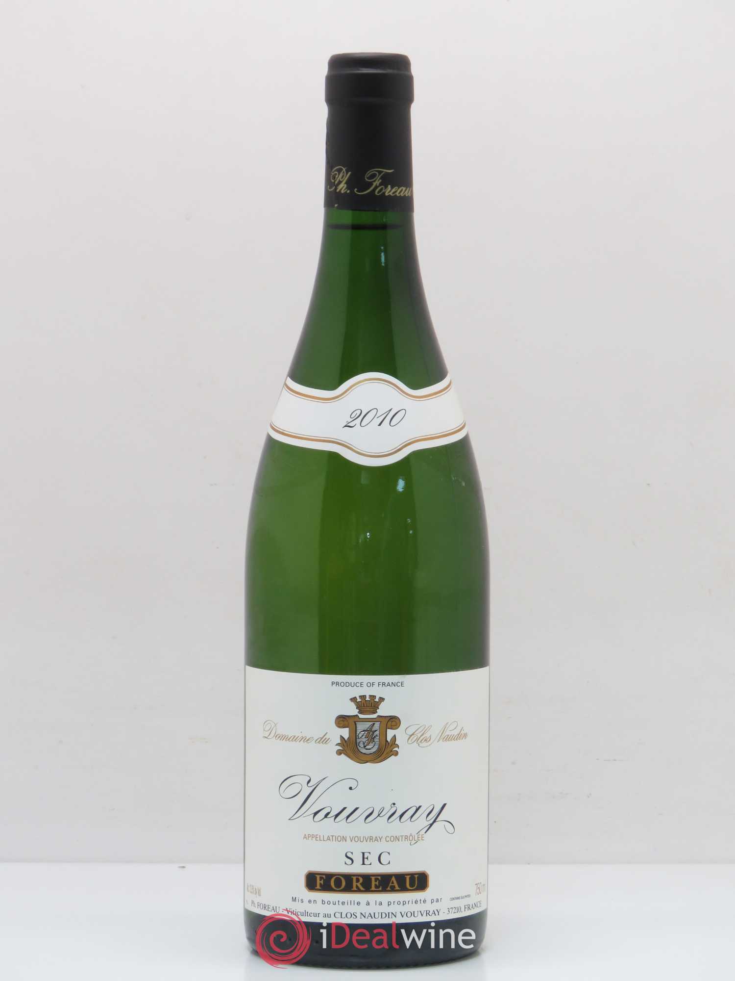 Vouvray Sec Clos Naudin - Philippe Foreau 2010 - Lot de 1 bouteille - 0