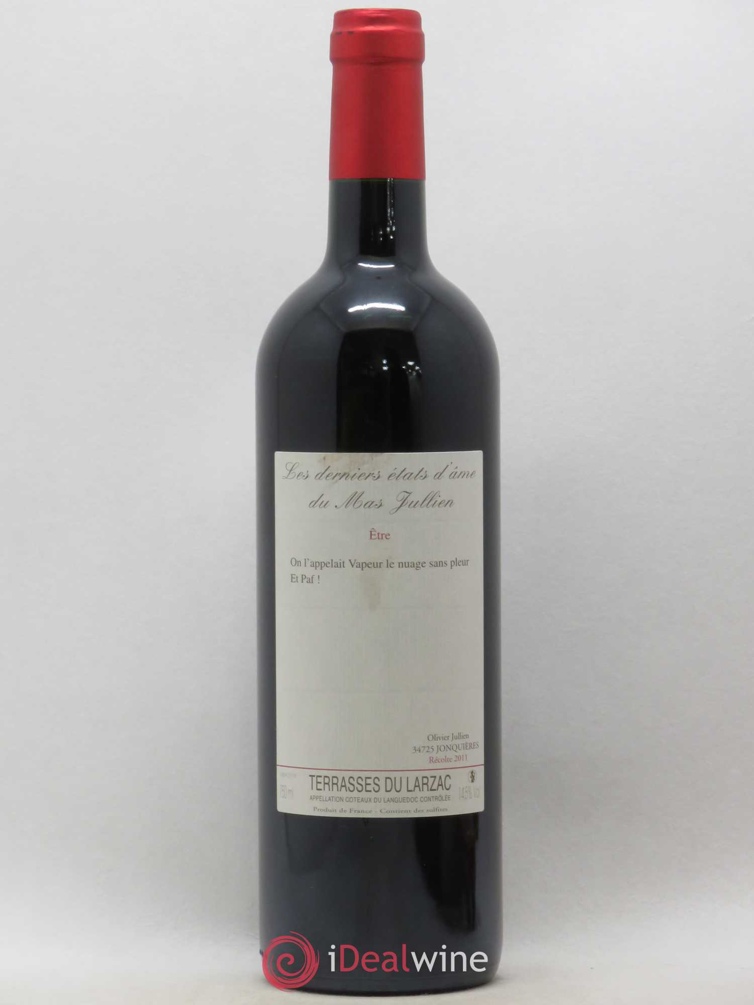Coteaux du Languedoc Terrasses du Larzac Les derniers Etats d'Ame du Mas Jullien Mas Jullien 2011 - Posten von 1 Flasche - 0