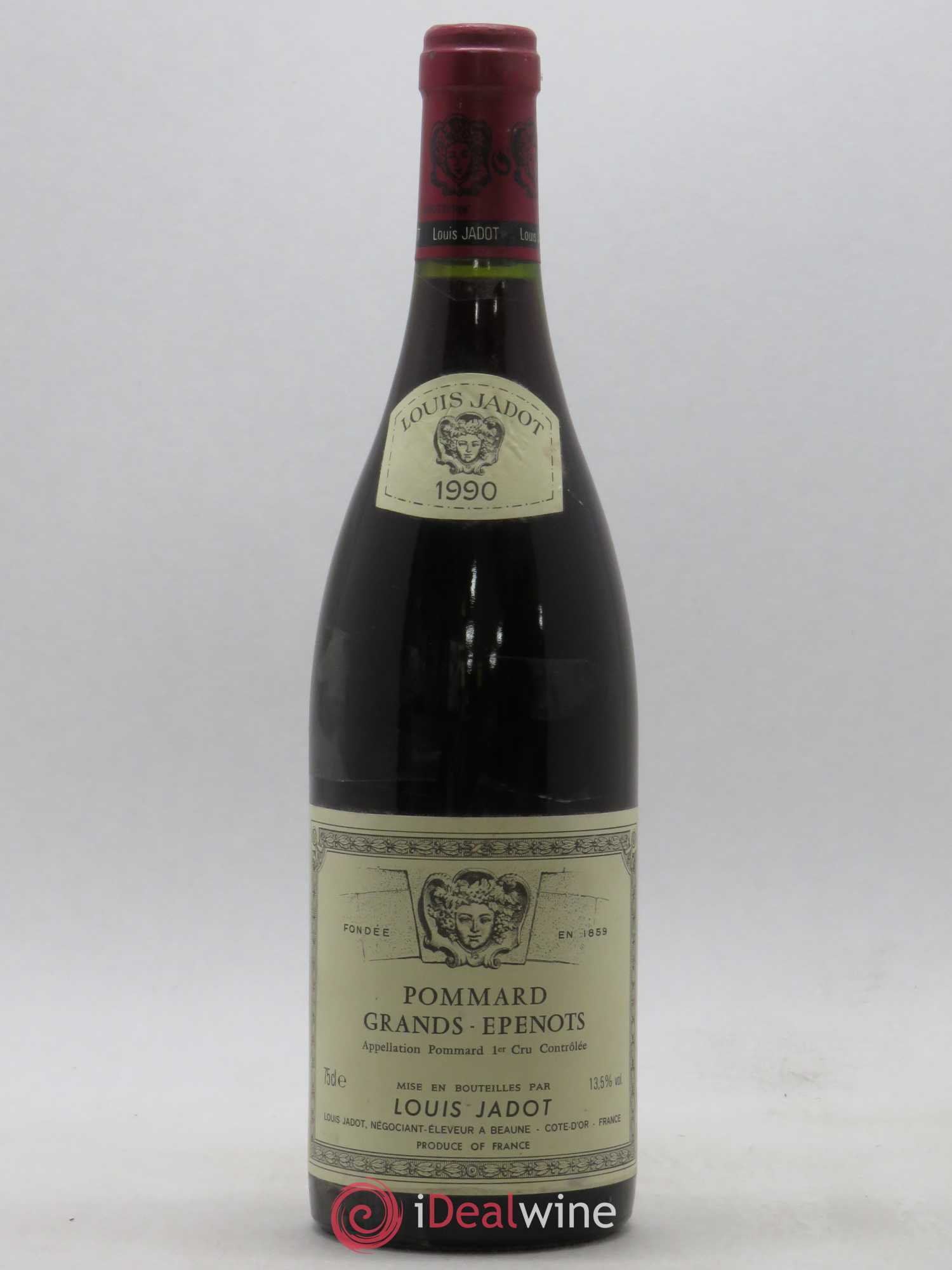 Pommard 1er Cru Les Grands Epenots Maison Louis Jadot 1990 - Lot de 1 bouteille - 0