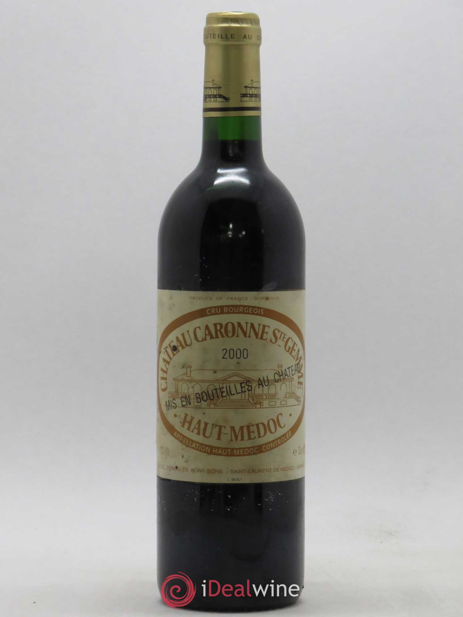 Château Caronne Sainte-Gemme Cru Bourgeois 2000 - Lot de 1 bouteille - 0