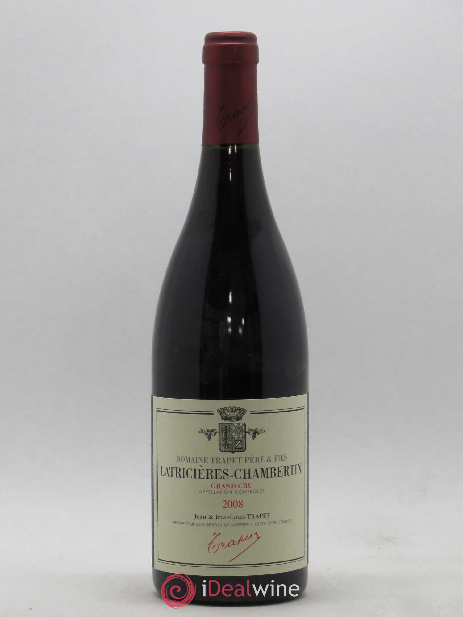 Latricières-Chambertin Grand Cru Domaine Trapet 2008 - Lot de 1 bouteille - 0