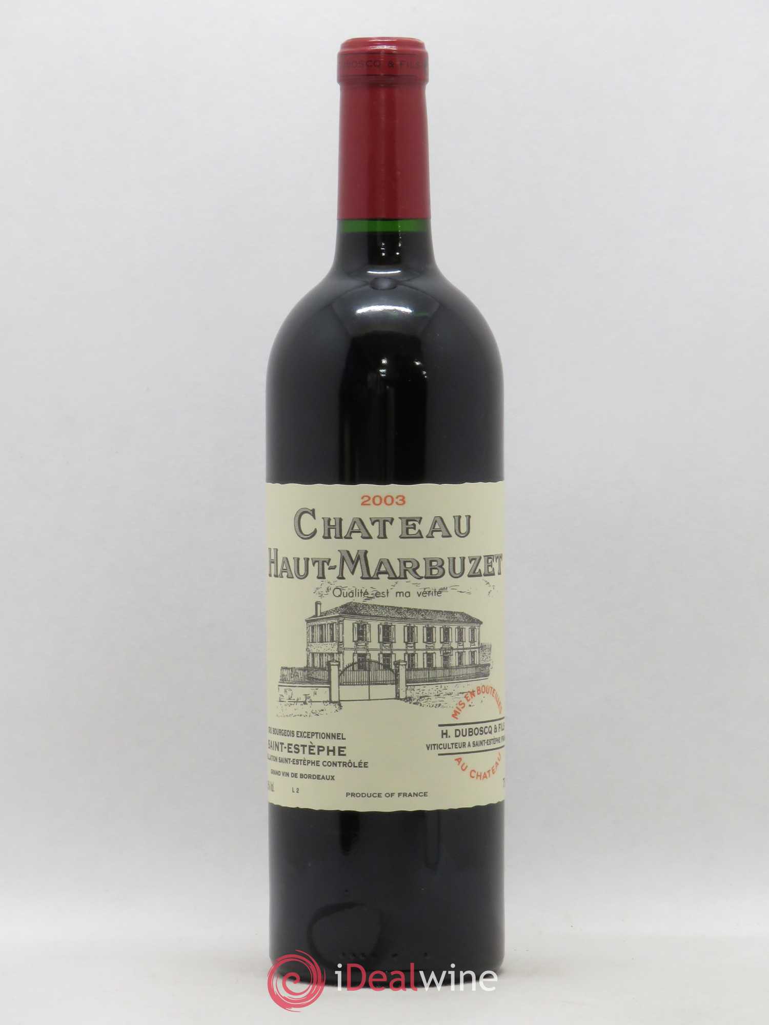 Château Haut Marbuzet 2003 - Lot of 1 bottle - 0