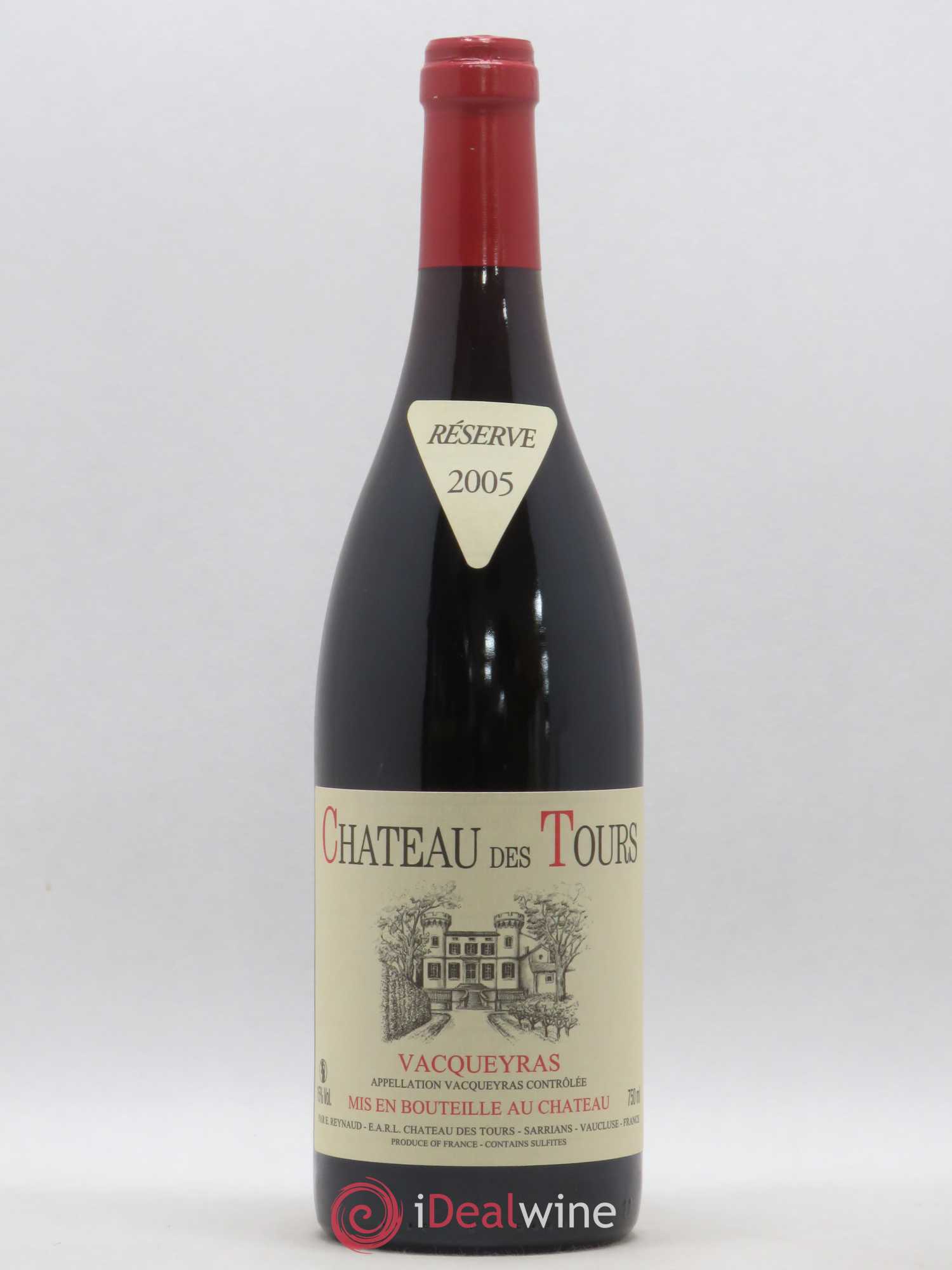 Vacqueyras Château des Tours Emmanuel Reynaud 2005 - Lot de 1 bouteille - 0