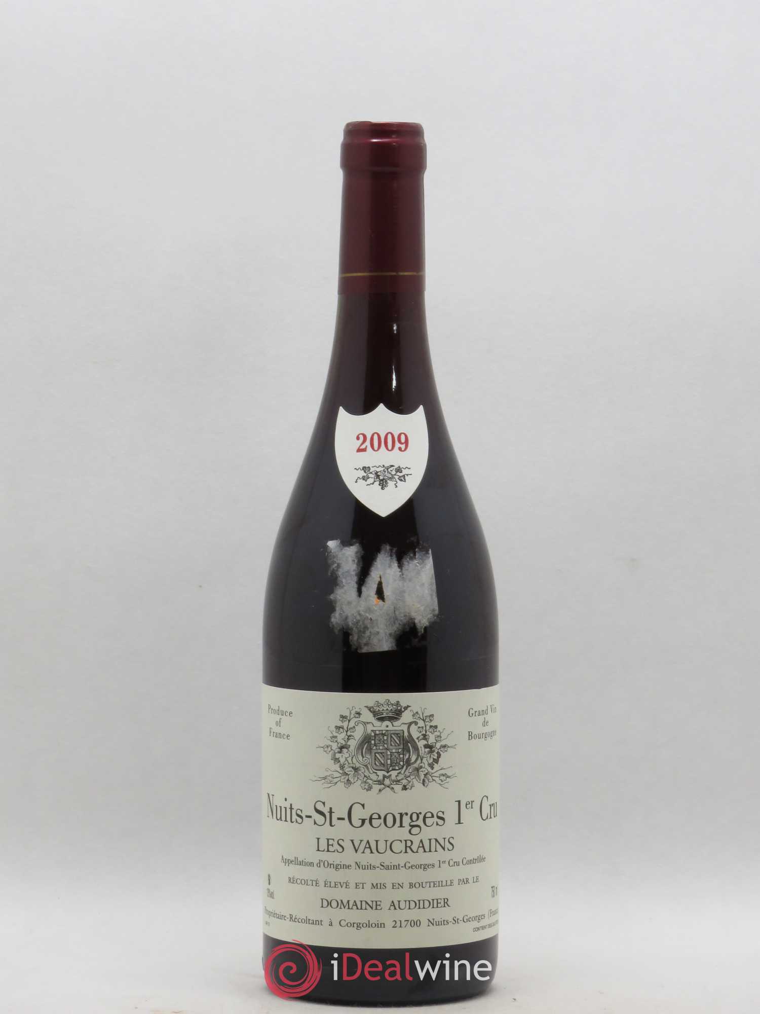 Nuits-Saint-Georges 1er Cru Les Vaucrains Domaine Audidier 2009 - Lot de 1 bouteille - 0