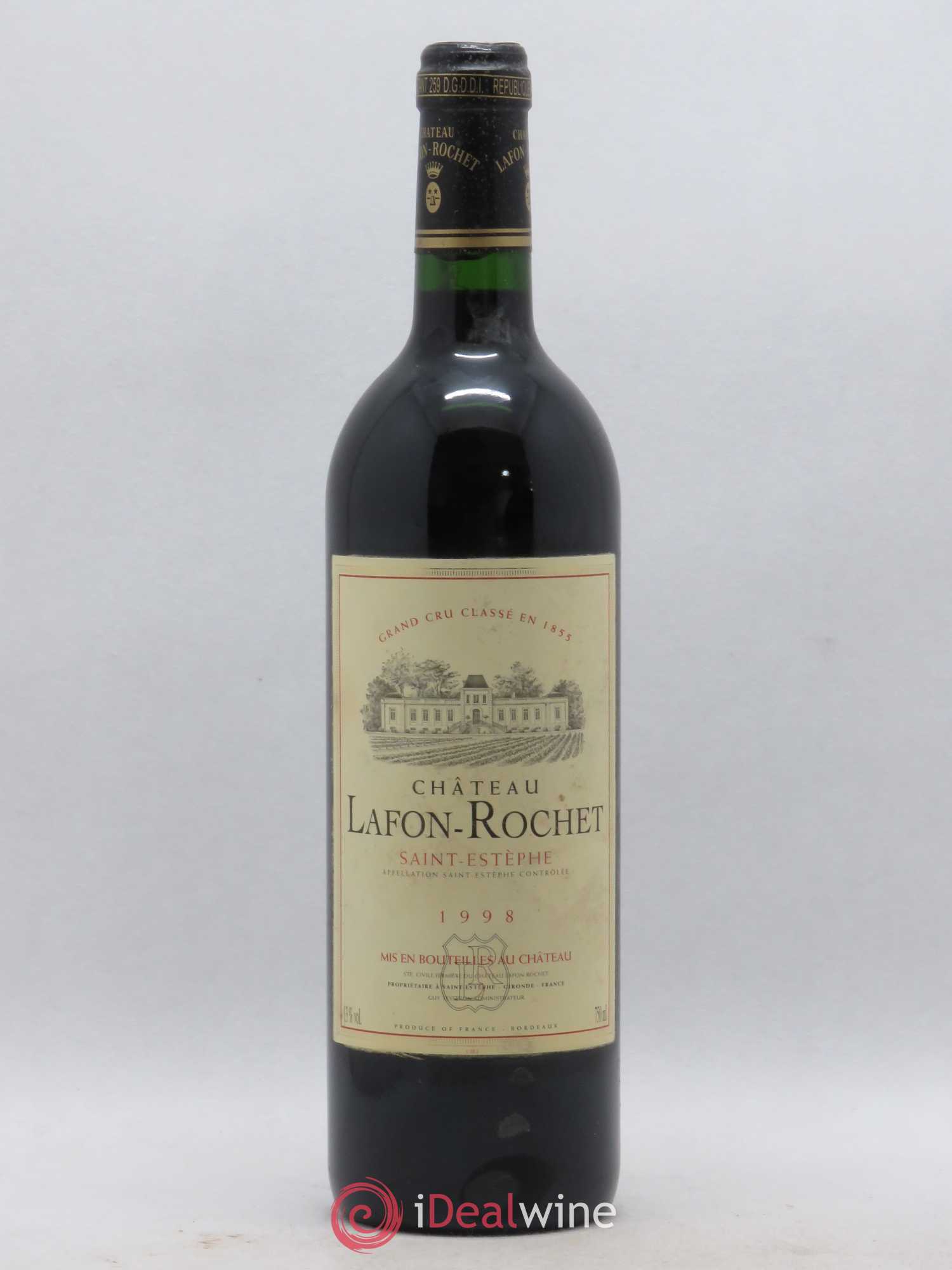 Château Lafon Rochet 4ème Grand Cru Classé 1998 - Lot de 1 bouteille - 0