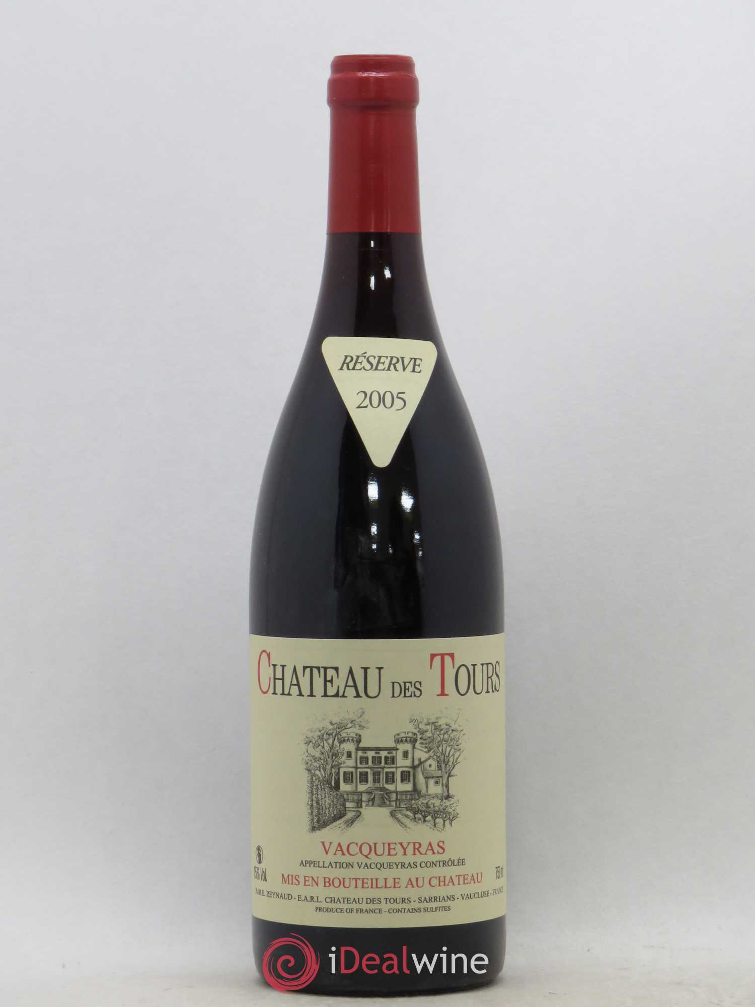 Vacqueyras Château des Tours Emmanuel Reynaud 2005 - Lot de 1 bouteille - 0