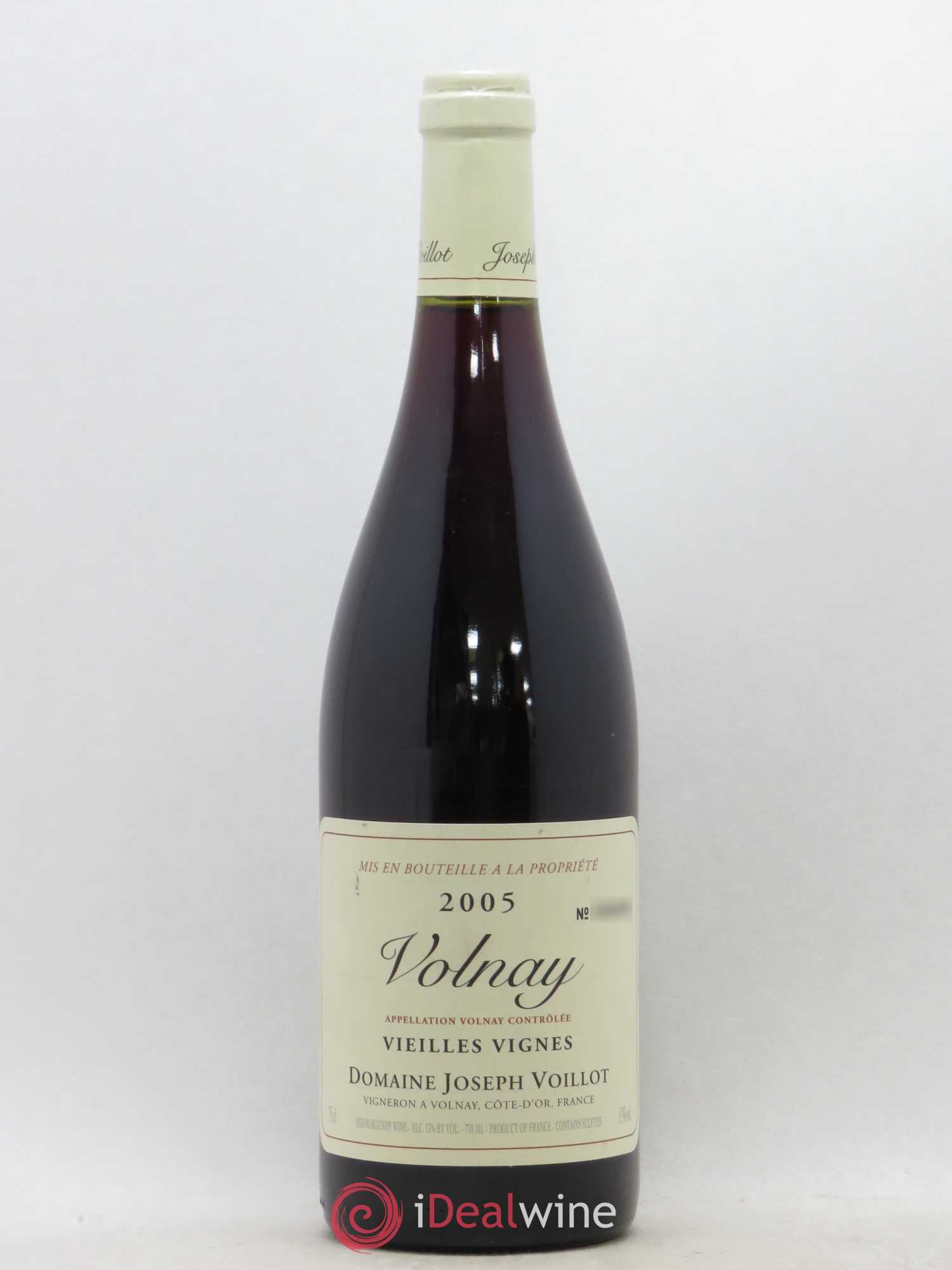 Volnay Vieilles vignes Joseph Voillot (Domaine) 2005 - Lot de 1 bouteille - 0