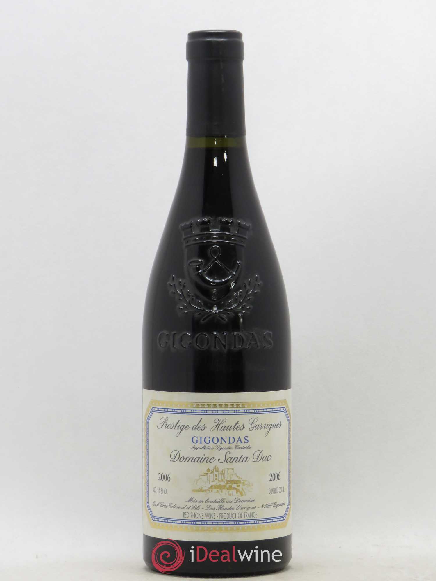 Gigondas Prestige des Hautes Garrigues Santa Duc 2006 - Posten von 1 Flasche - 0