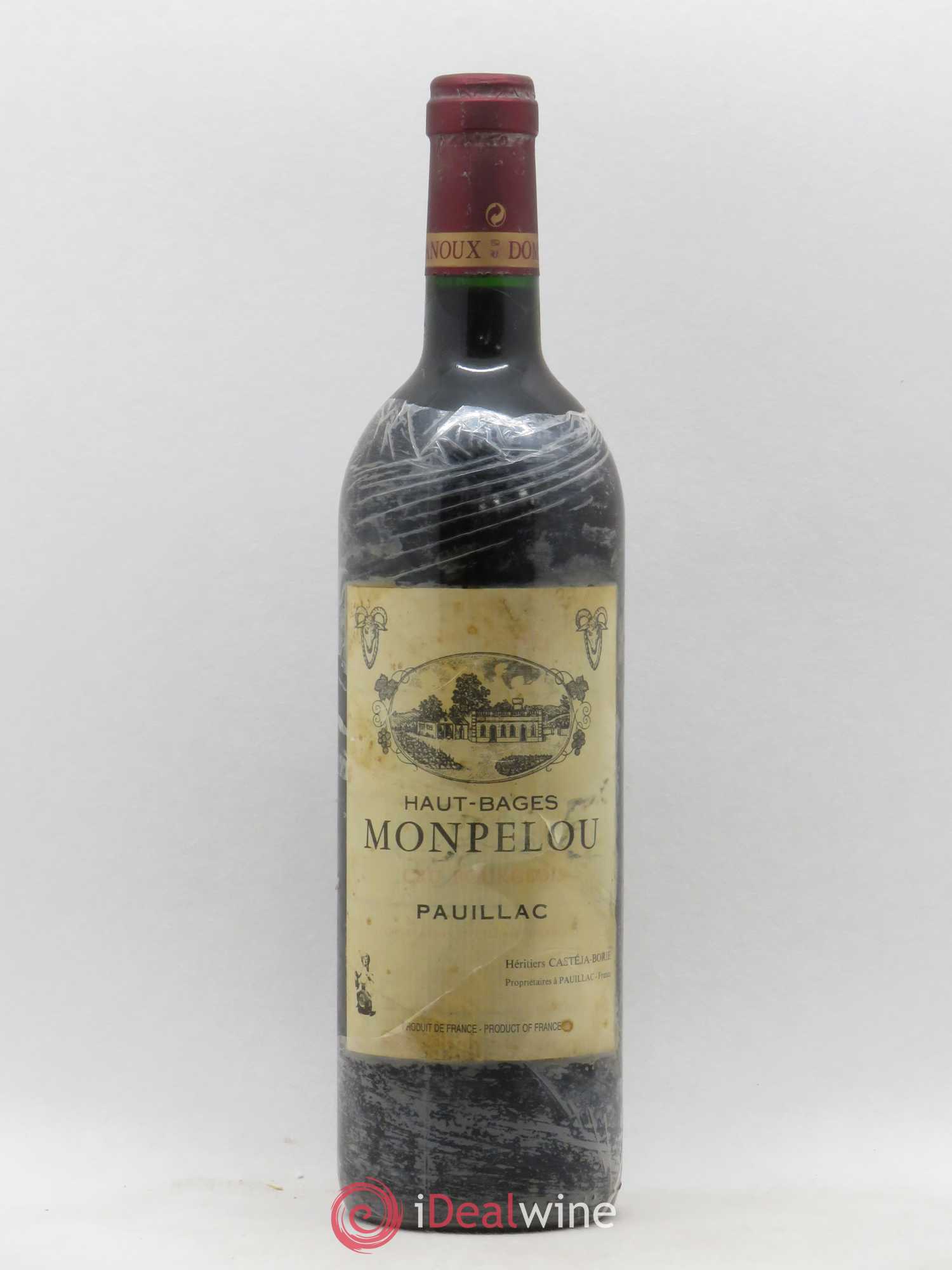 Château Haut Bages Monpelou Cru Bourgeois 1998 - Lot de 1 bouteille - 0