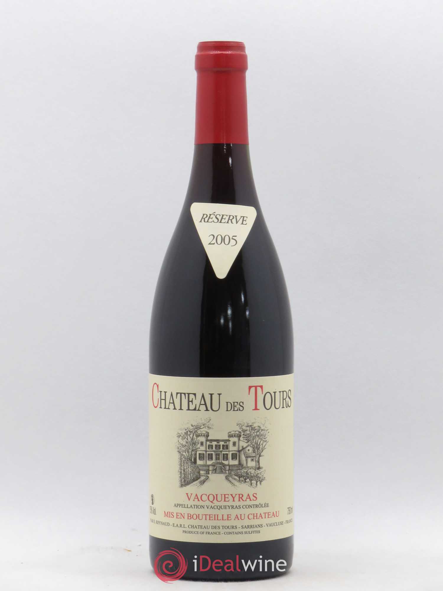 Vacqueyras Château des Tours Emmanuel Reynaud 2005 - Lot de 1 bouteille - 0