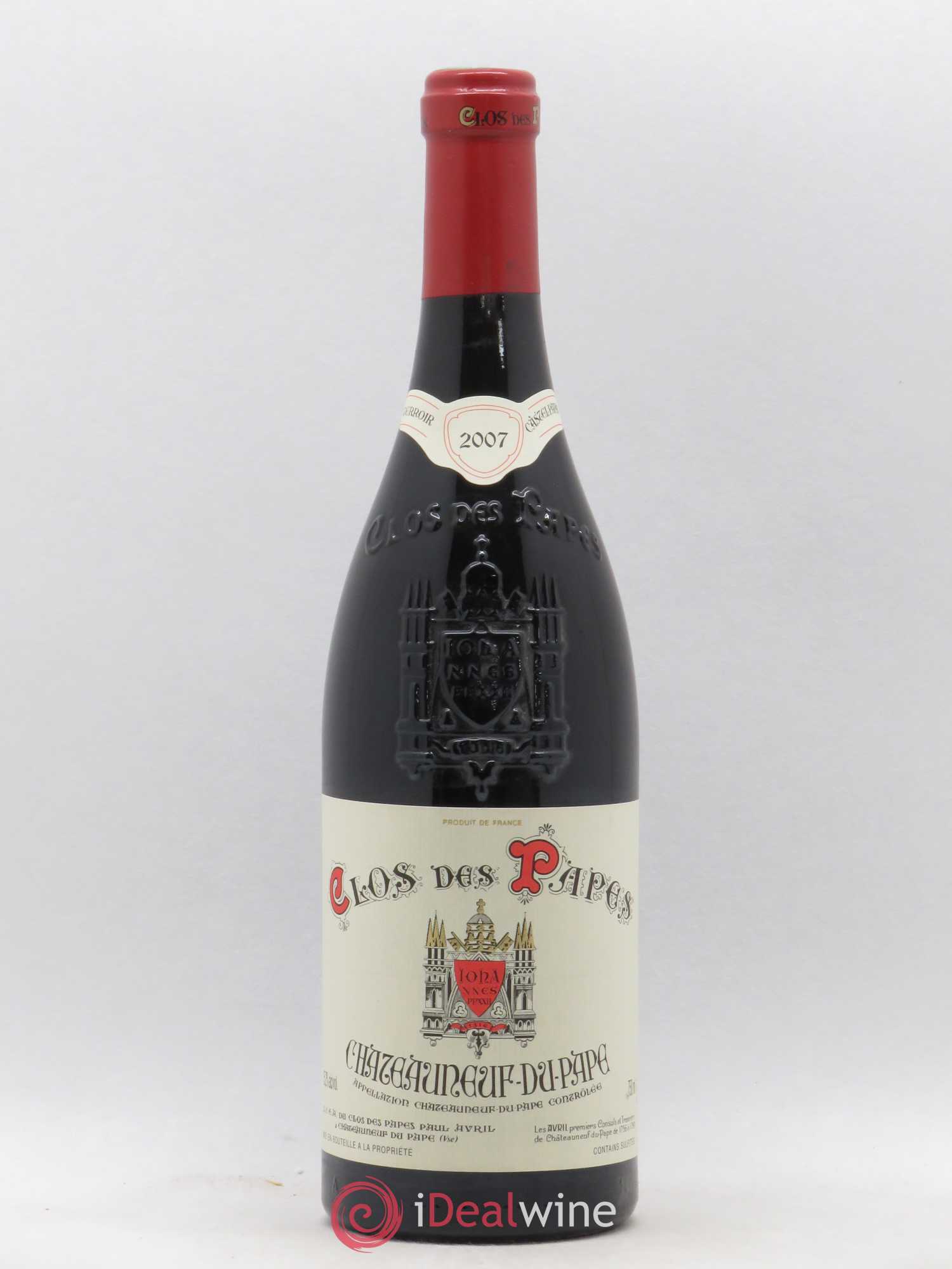 Châteauneuf-du-Pape Clos des Papes - Paul Avril 2007 - Lot de 1 bouteille - 0
