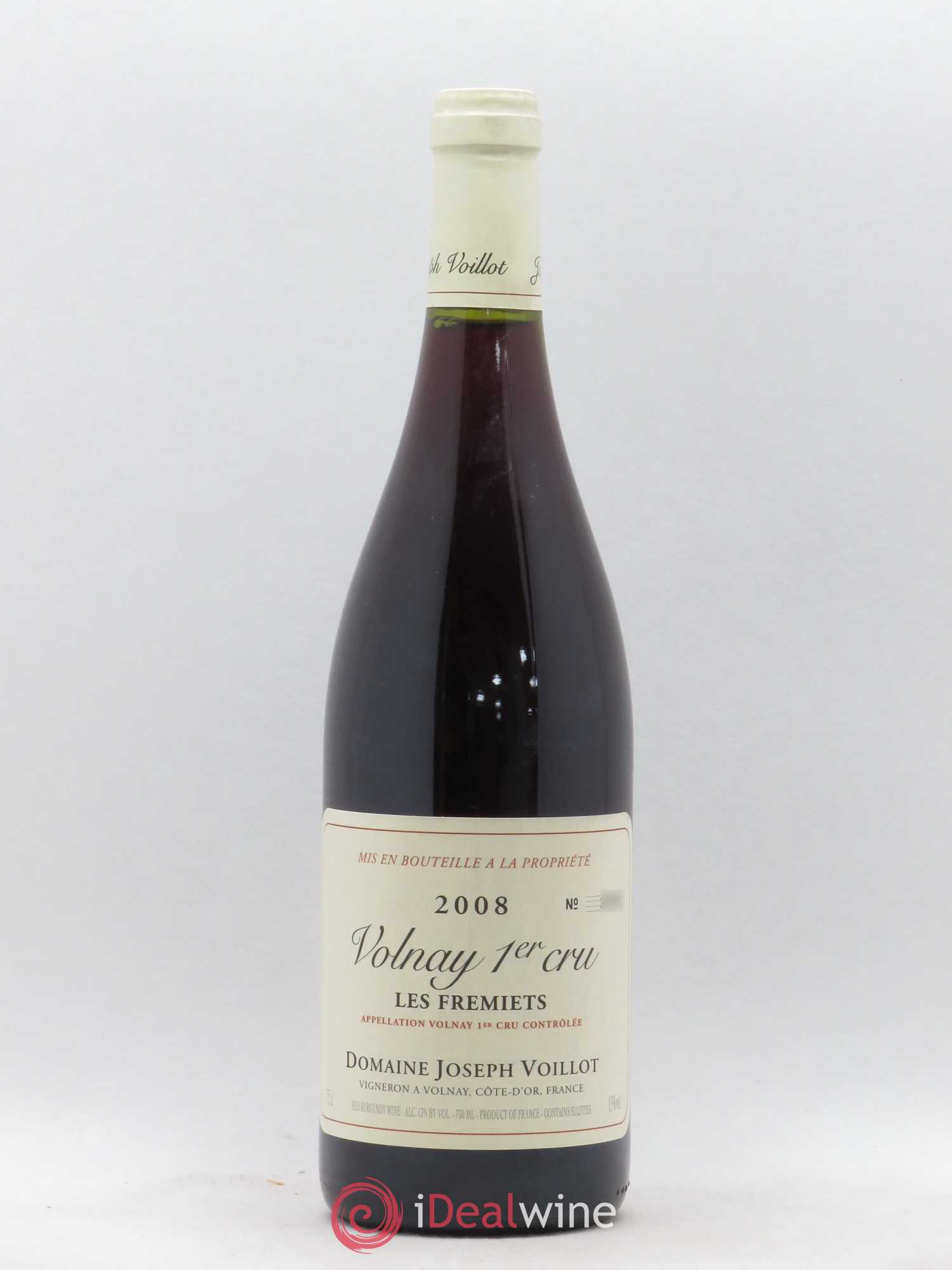Volnay 1er Cru Les Fremiets Joseph Voillot (Domaine) 2008 - Lot de 1 bouteille - 0
