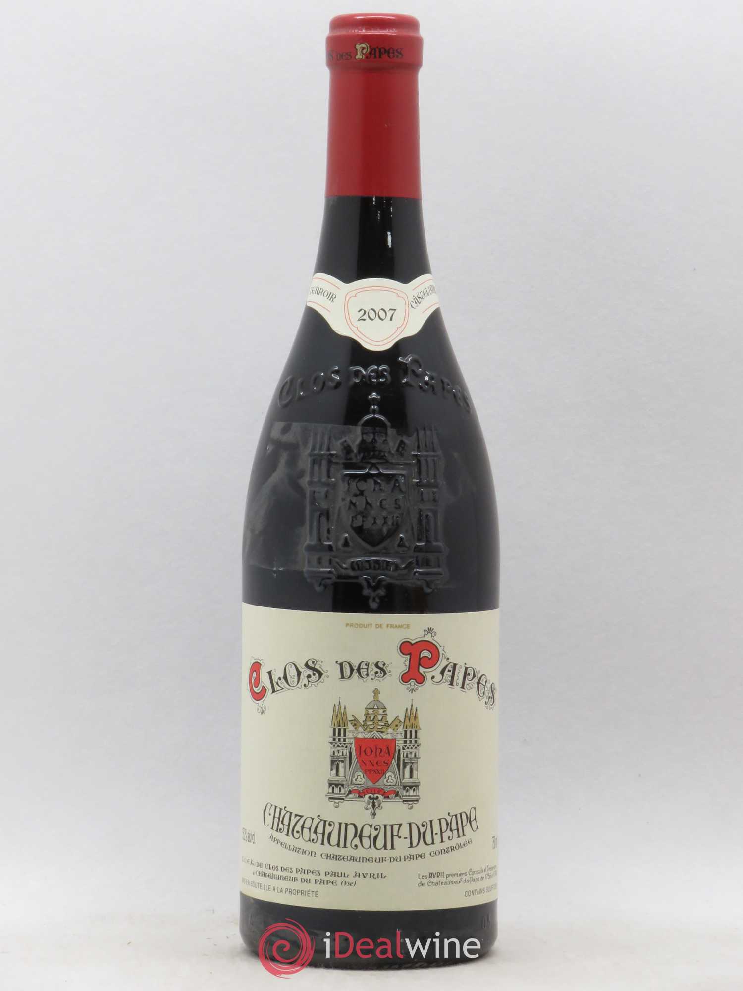 Châteauneuf-du-Pape Clos des Papes - Paul Avril 2007 - Lot de 1 bouteille - 0