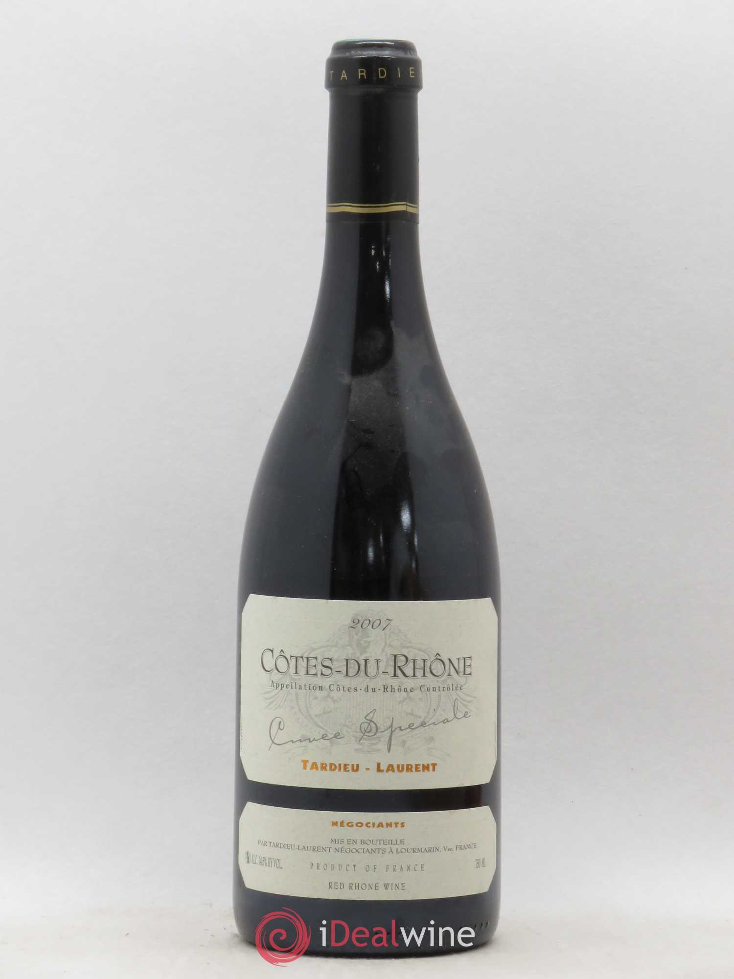 Côtes-du-Rhône Cuvée spéciale Maison Tardieu-Laurent (senza prezzo di riserva) 2007 - Lotto di 1 bottiglia - 0