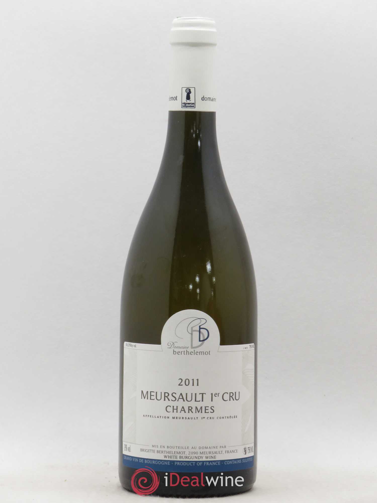 Meursault 1er Cru Charmes Domaine Berthelemot 2011 - Posten von 1 Flasche - 0