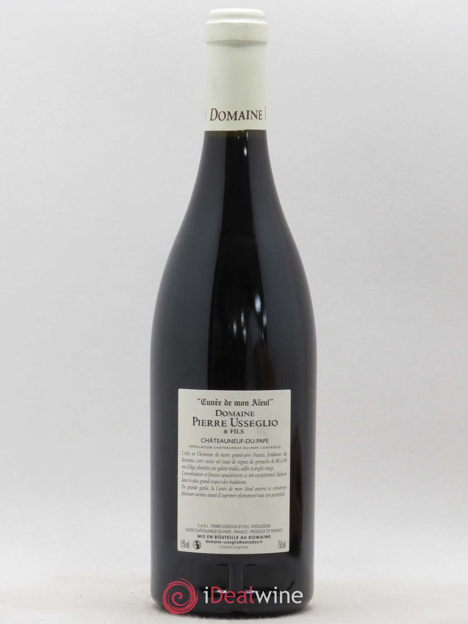 Châteauneuf-du-Pape Cuvée de mon Aïeul Pierre Usseglio & Fils 2006 - Lot de 1 bouteille - 1