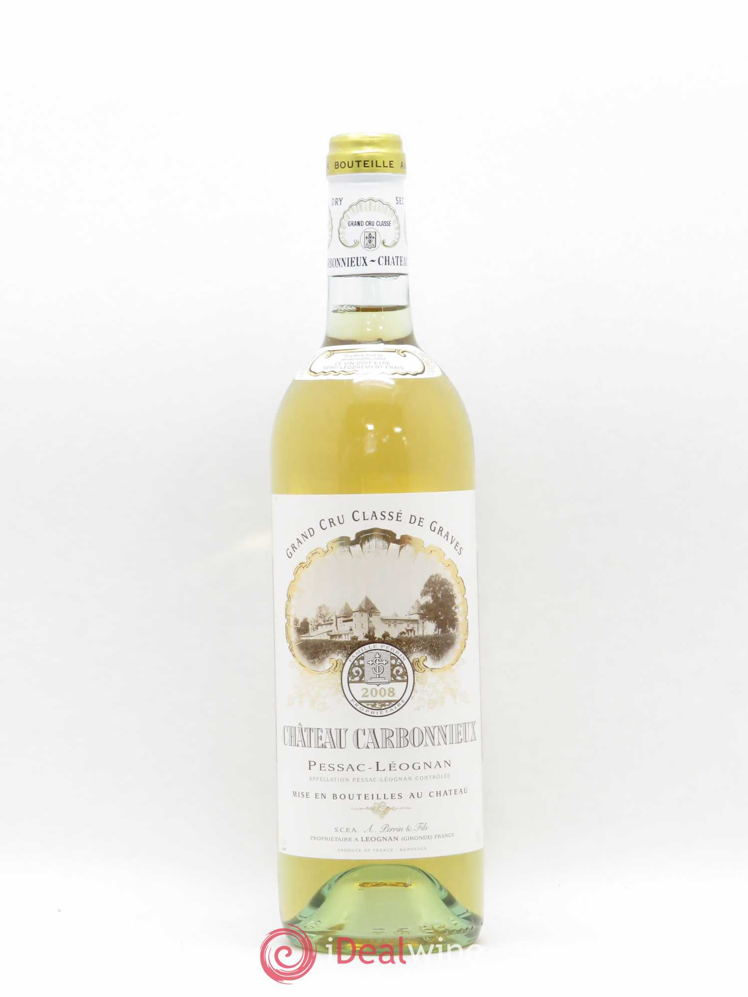 Château Carbonnieux Cru Classé de Graves 2008 - Lot de 1 bouteille - 0