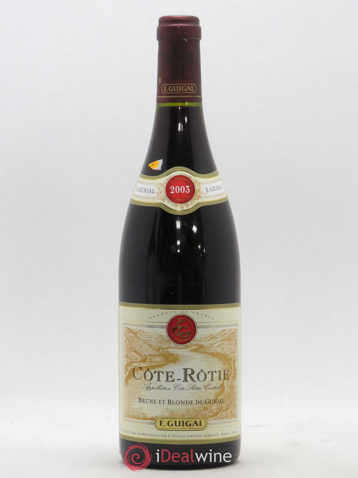 Côte-Rôtie Côtes Brune et Blonde Guigal 2003 - Lot de 1 bouteille - 0