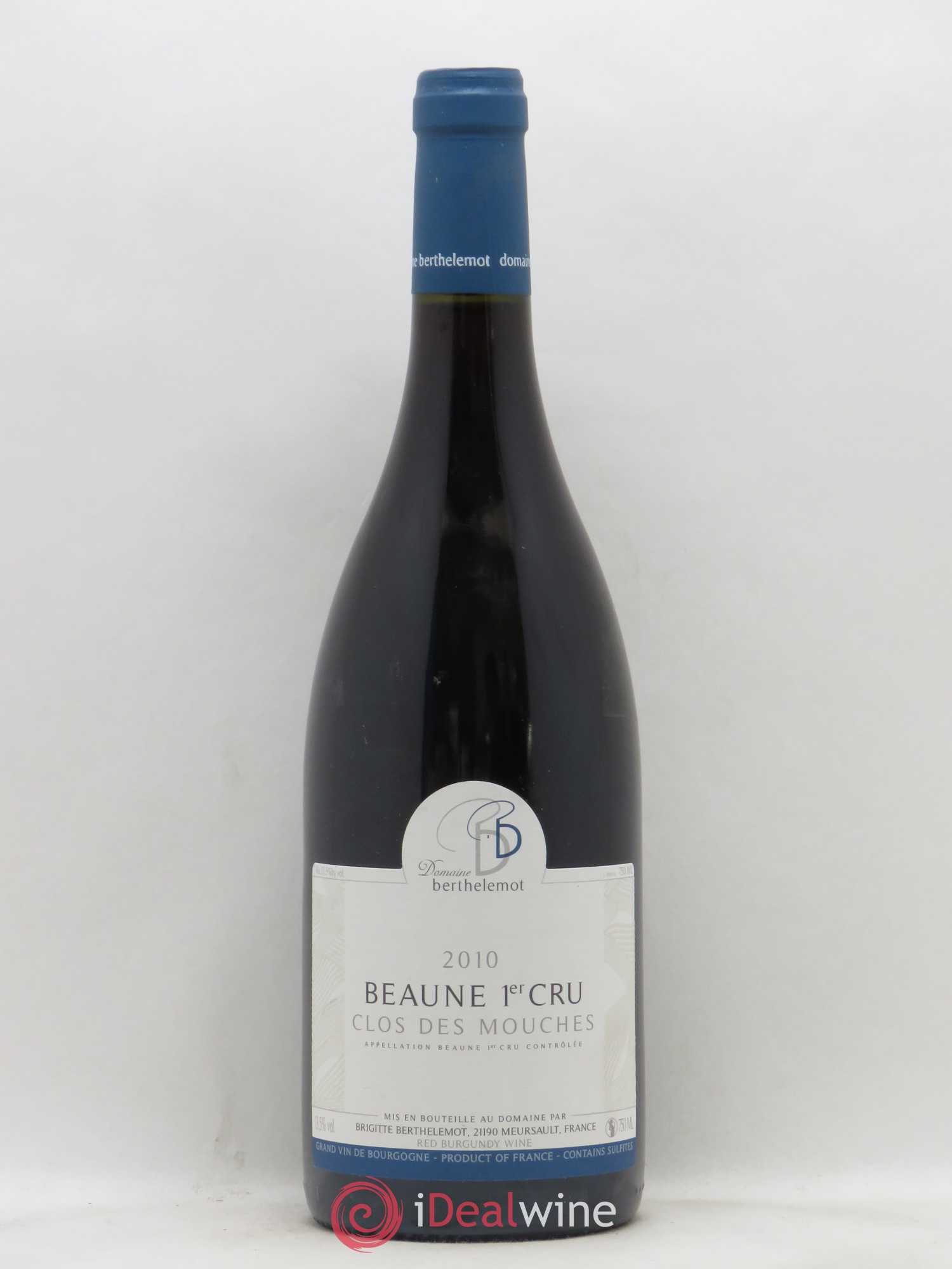 Beaune 1er Cru Clos des Mouches Domaine Berthelemot 2010 - Lot of 1 bottle - 0