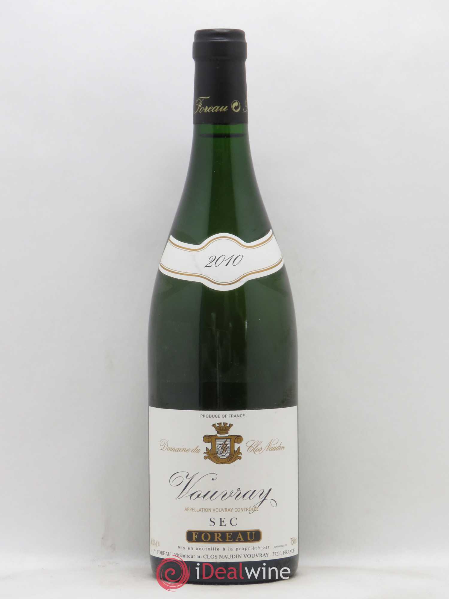 Vouvray Sec Clos Naudin - Philippe Foreau 2010 - Lot de 1 bouteille - 0