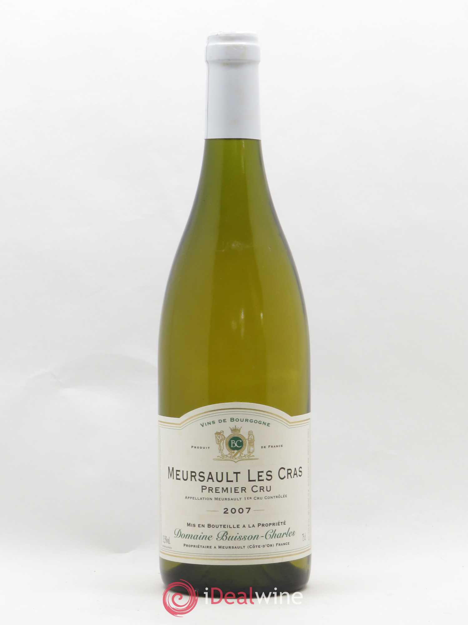 Meursault 1er Cru Les Cras Domaine Buisson-Charles 2007 - Posten von 1 Flasche - 0