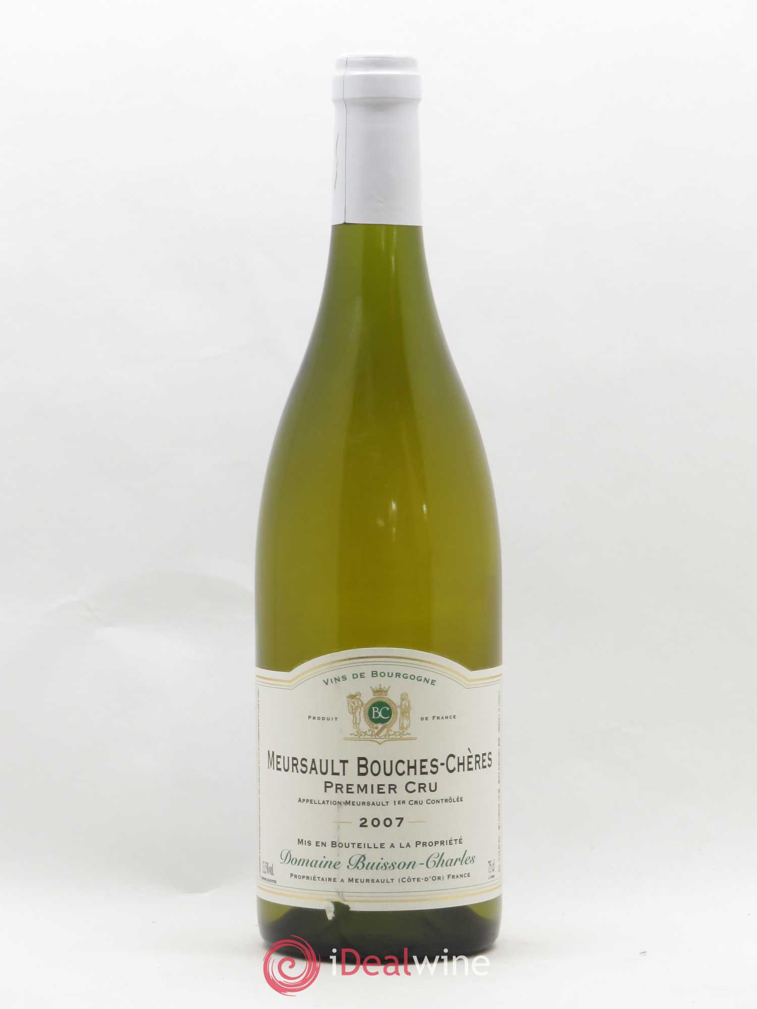 Meursault 1er Cru Bouches Chères Buisson-Charles (Domaine) 2007 - Lot de 1 bouteille - 0