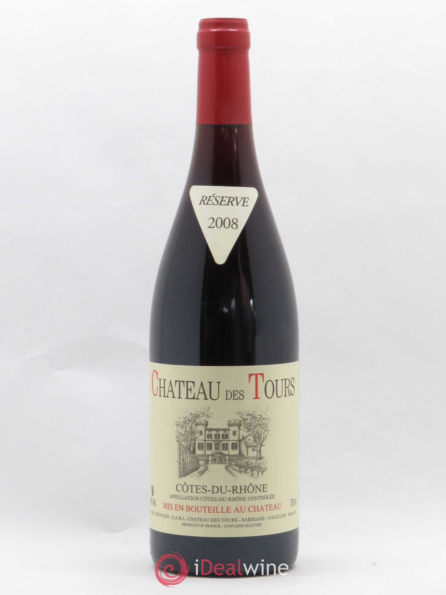 Côtes-du-Rhône Château des Tours Emmanuel Reynaud 2008 - Lot de 1 bouteille - 0