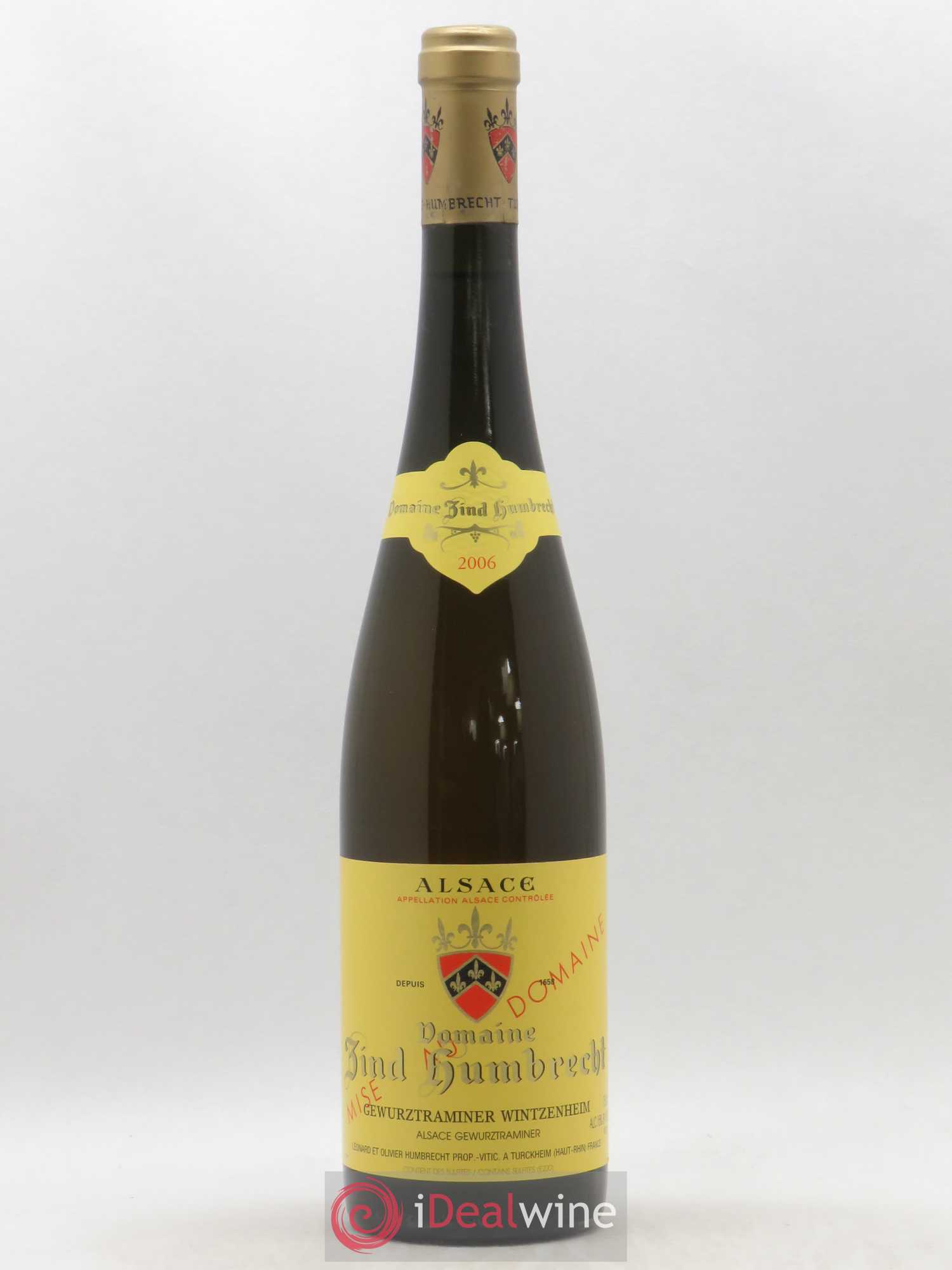 Alsace Gewurztraminer Zind-Humbrecht (Domaine) 2006 - Lot de 1 bouteille - 0