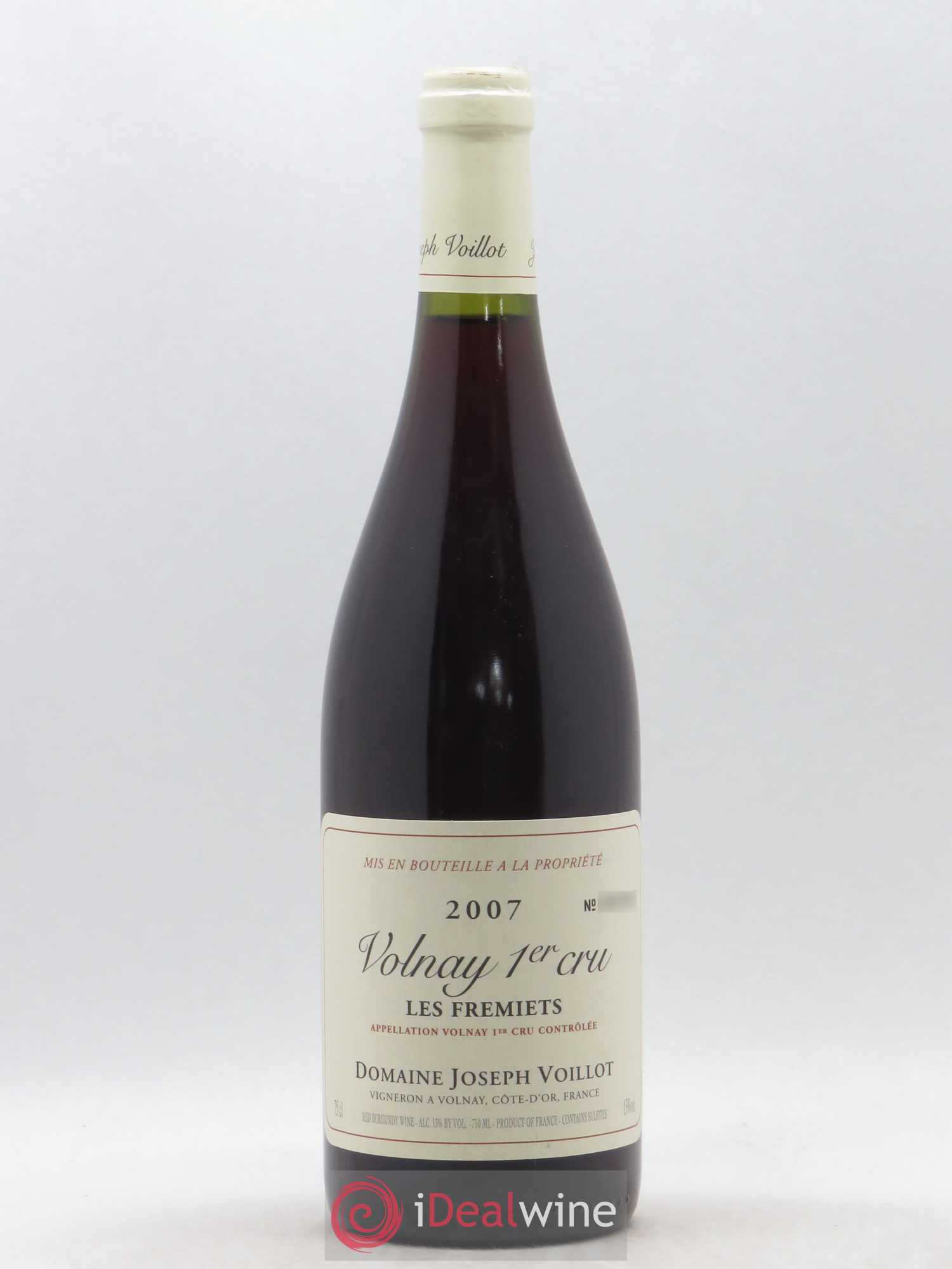 Volnay 1er Cru Les Fremiets Joseph Voillot (Domaine) 2007 - Lot de 1 bouteille - 0