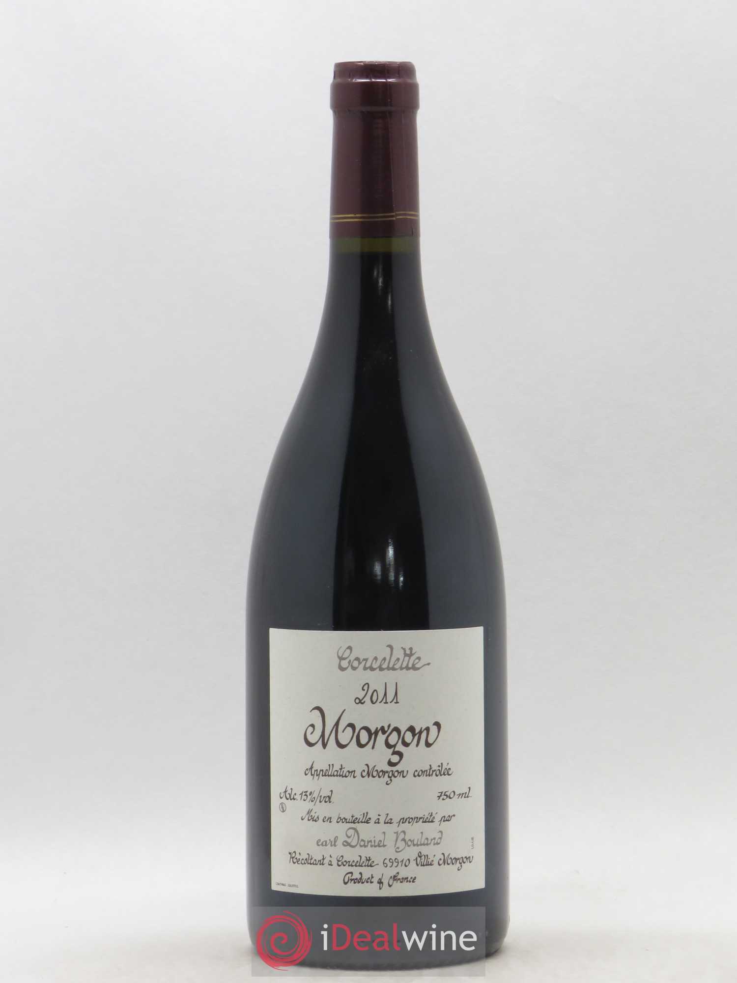 Morgon Corcelette Daniel Bouland (Domaine) 2011 - Lot de 1 bouteille - 0