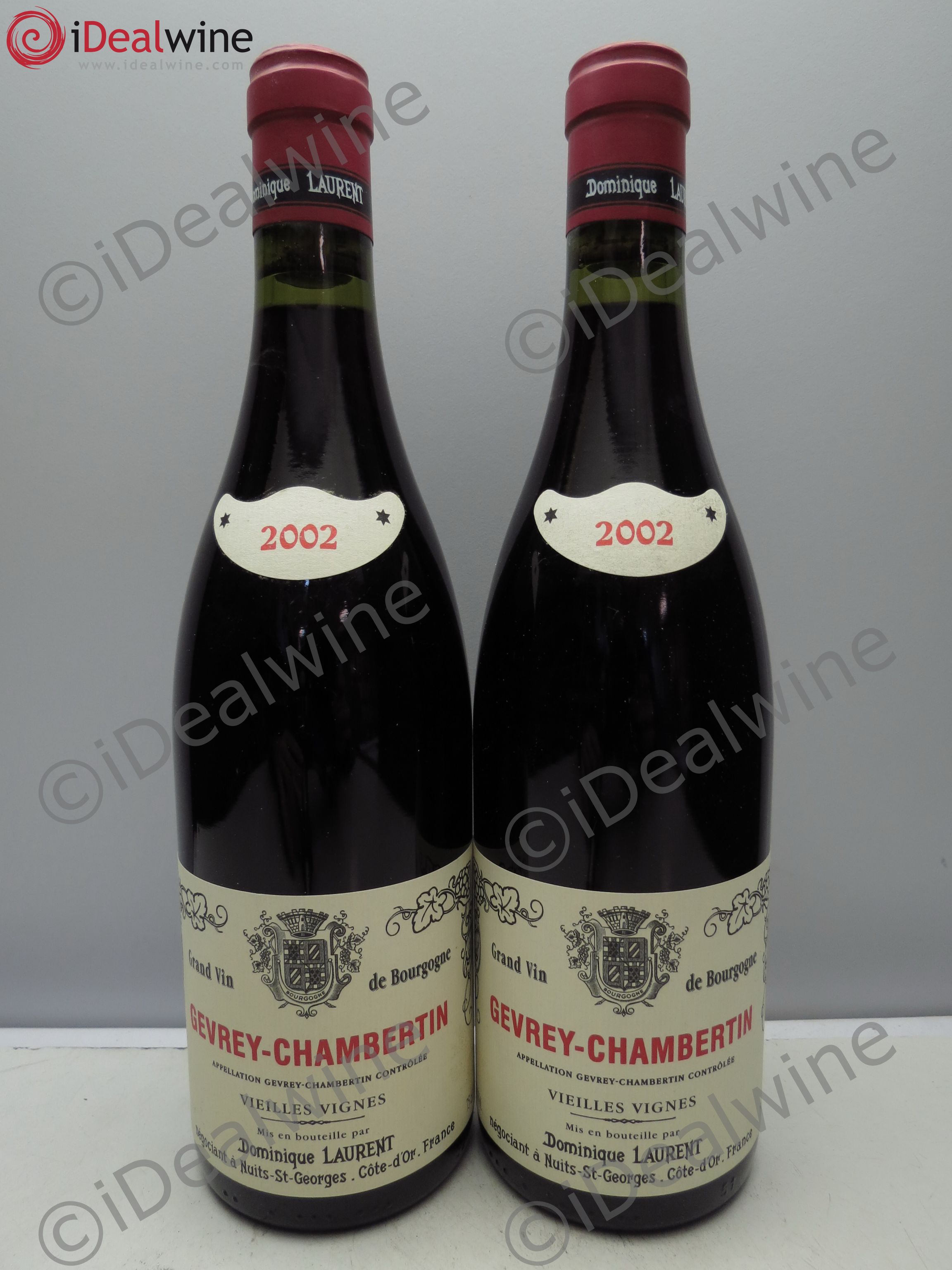 Gevrey-Chambertin Dominique Laurent 2002 - Posten von 2 Flaschen - 0