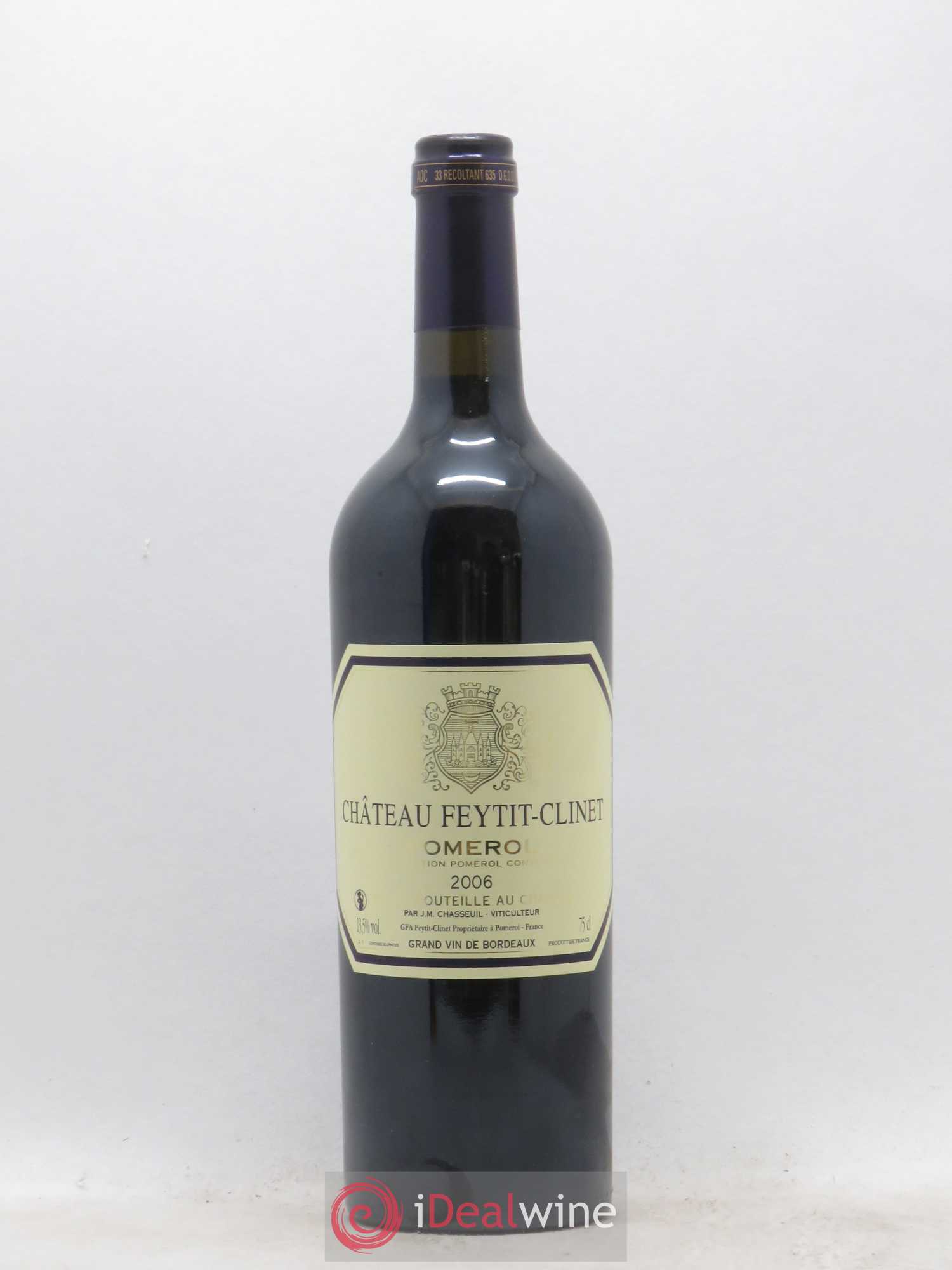Château Feytit-Clinet 2006 - Lot de 1 bouteille - 0