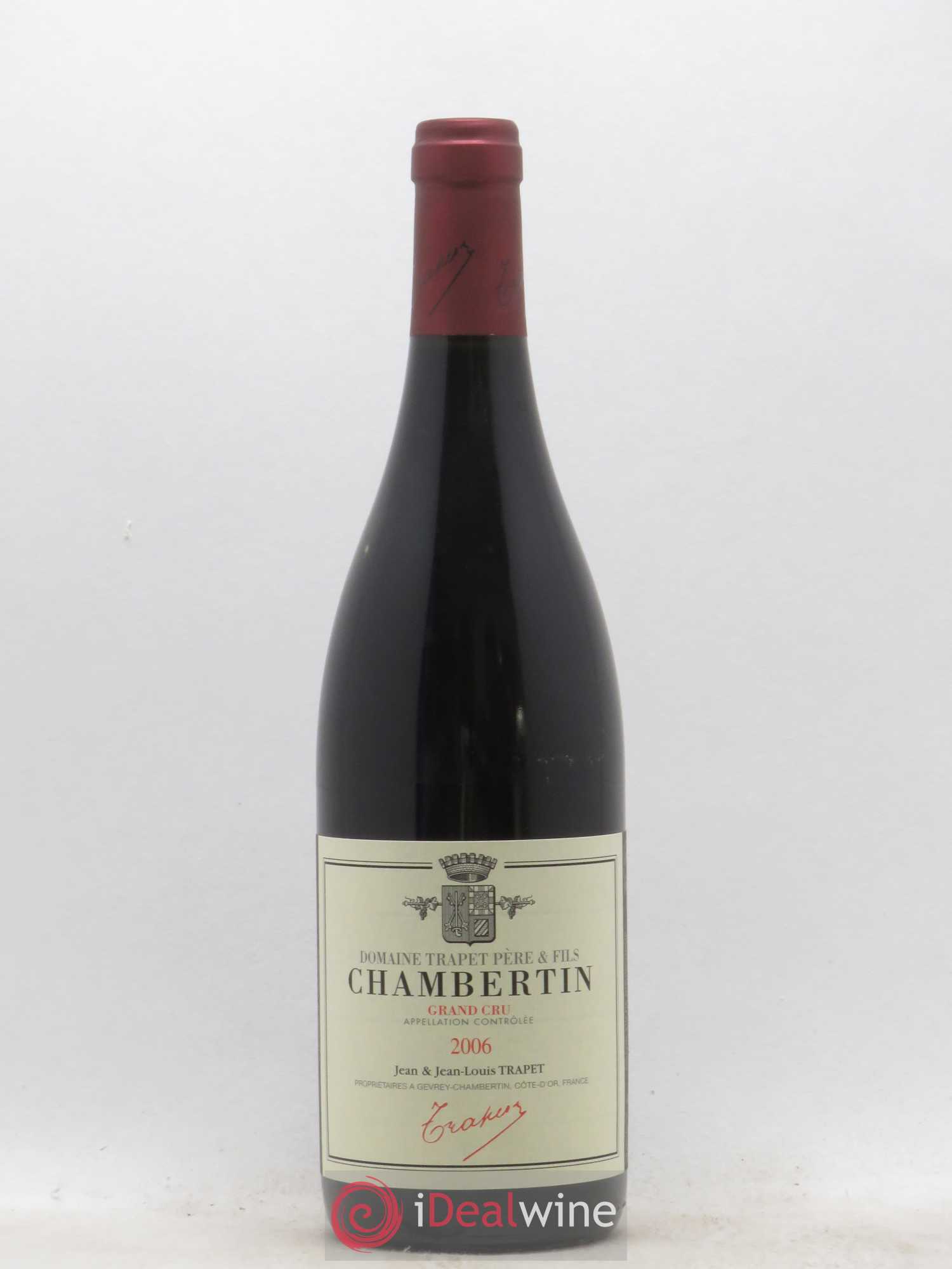 Chambertin Grand Cru Domaine Trapet 2006 - Lot de 1 bouteille - 0