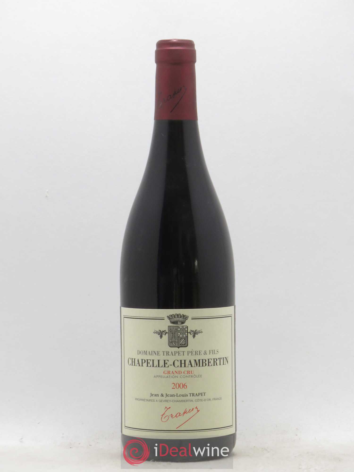 Chapelle-Chambertin Grand Cru Domaine Trapet 2006 - Lot de 1 bouteille - 0