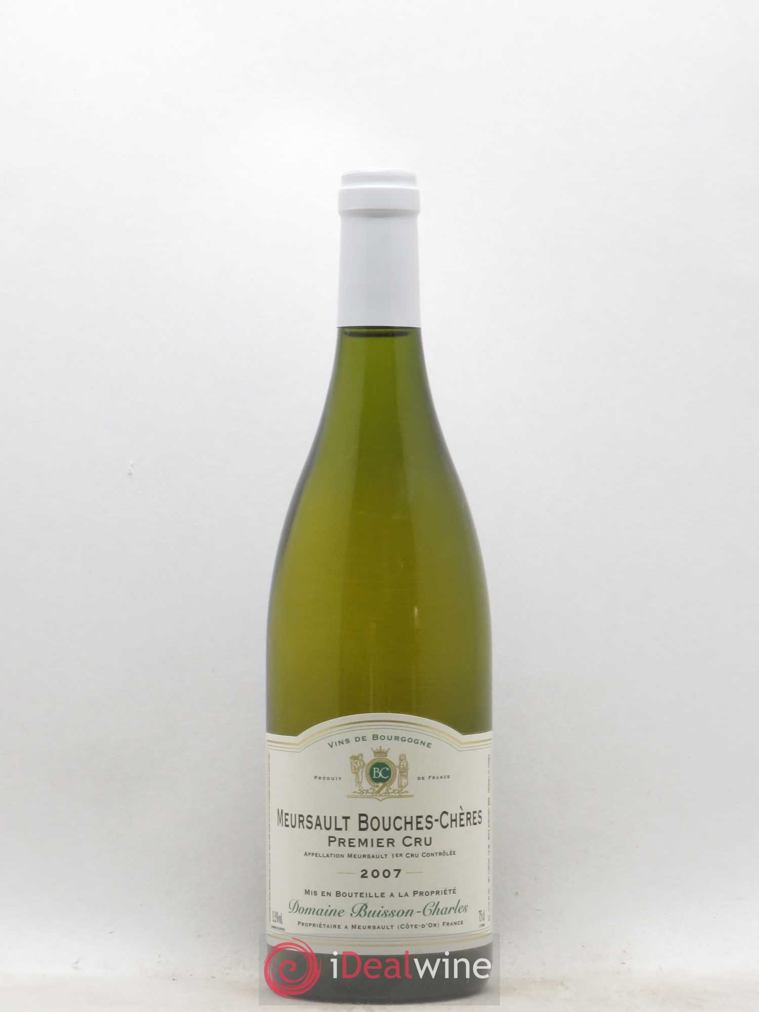 Meursault 1er Cru Bouches Chères Buisson-Charles (Domaine) 2007 - Lot de 1 bouteille - 0