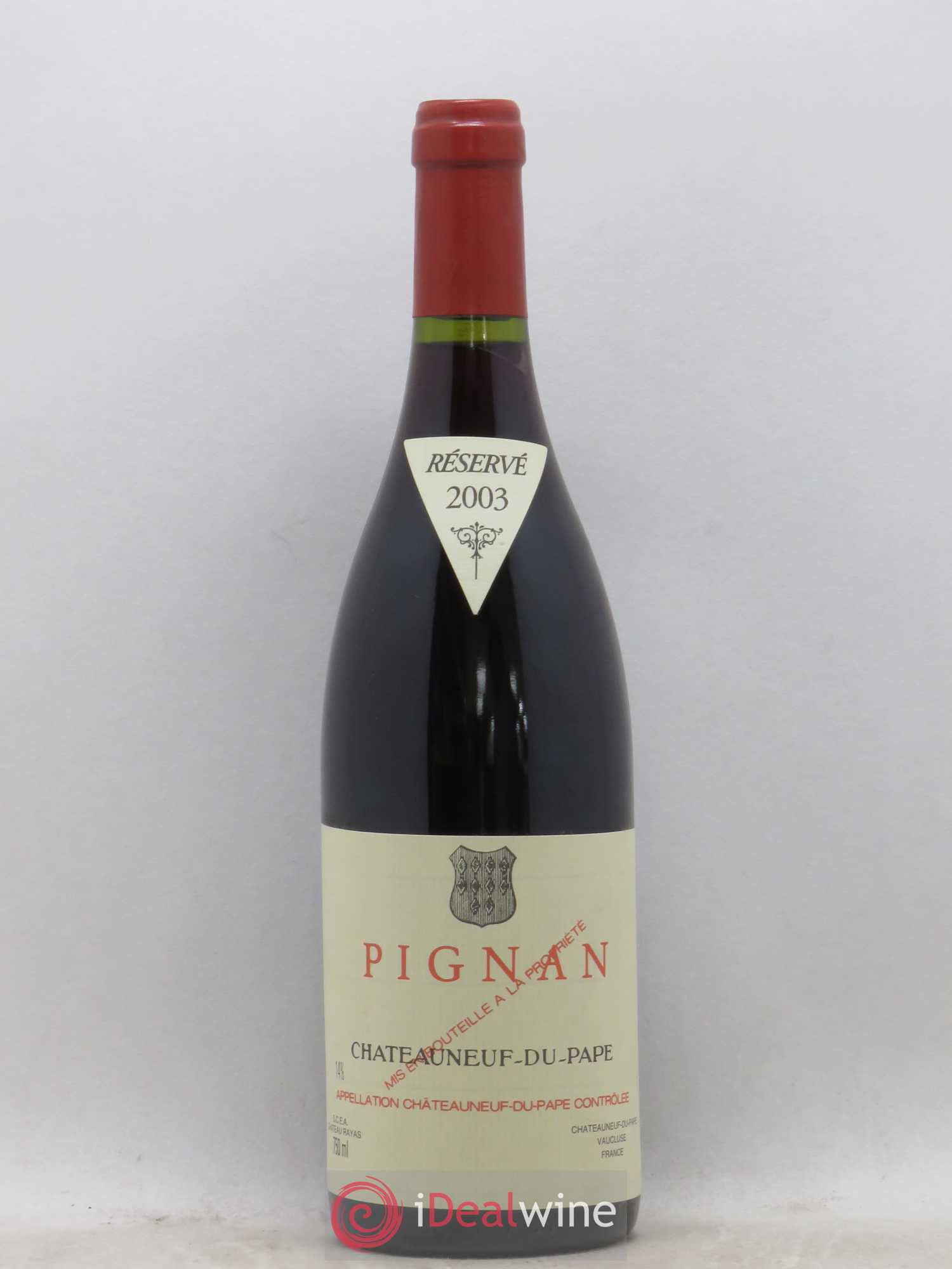 Châteauneuf-du-Pape Pignan Emmanuel Reynaud 2003 - Lot de 1 bouteille - 0