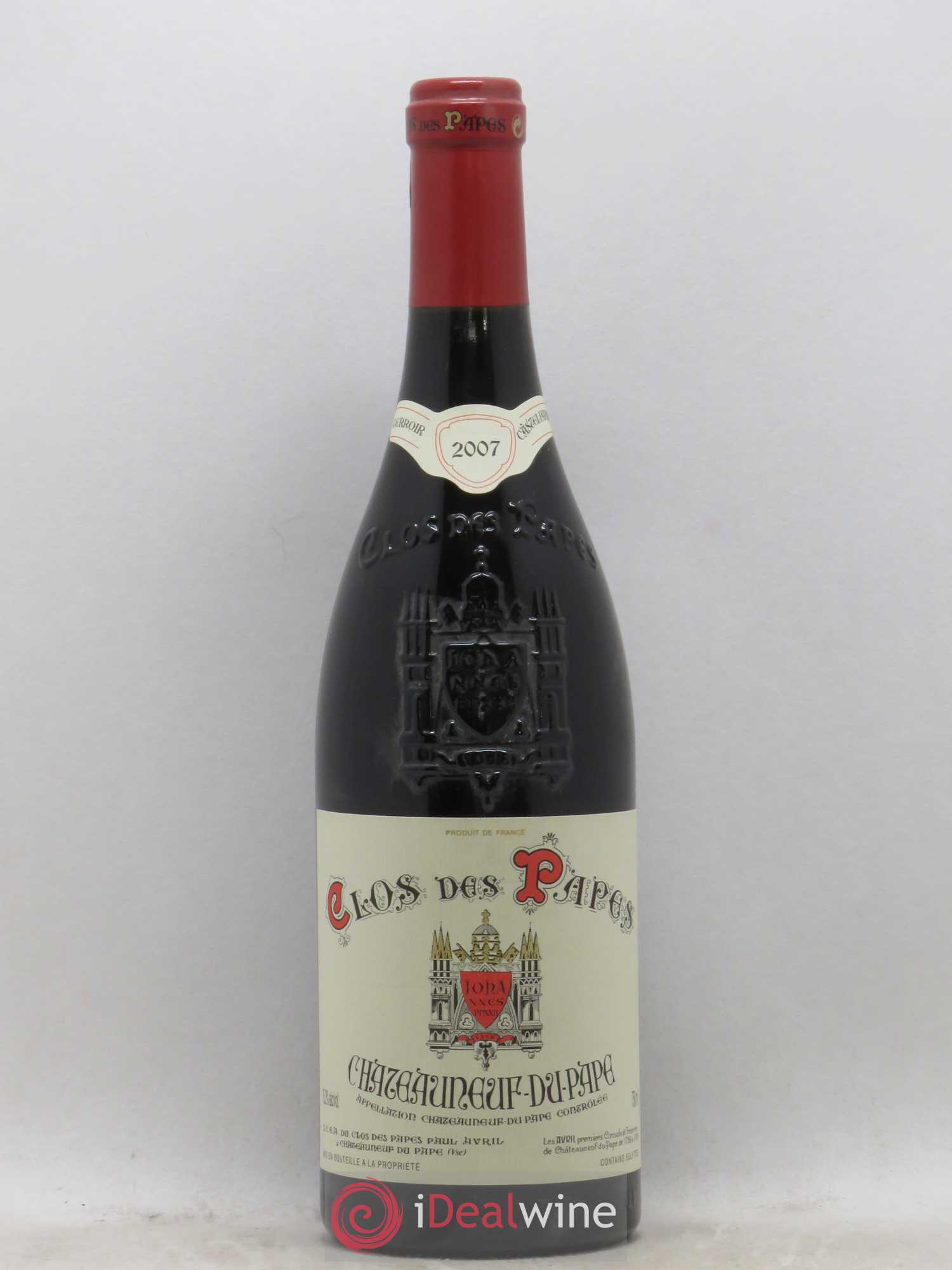Châteauneuf-du-Pape Clos des Papes - Paul Avril 2007 - Lot de 1 bouteille - 0