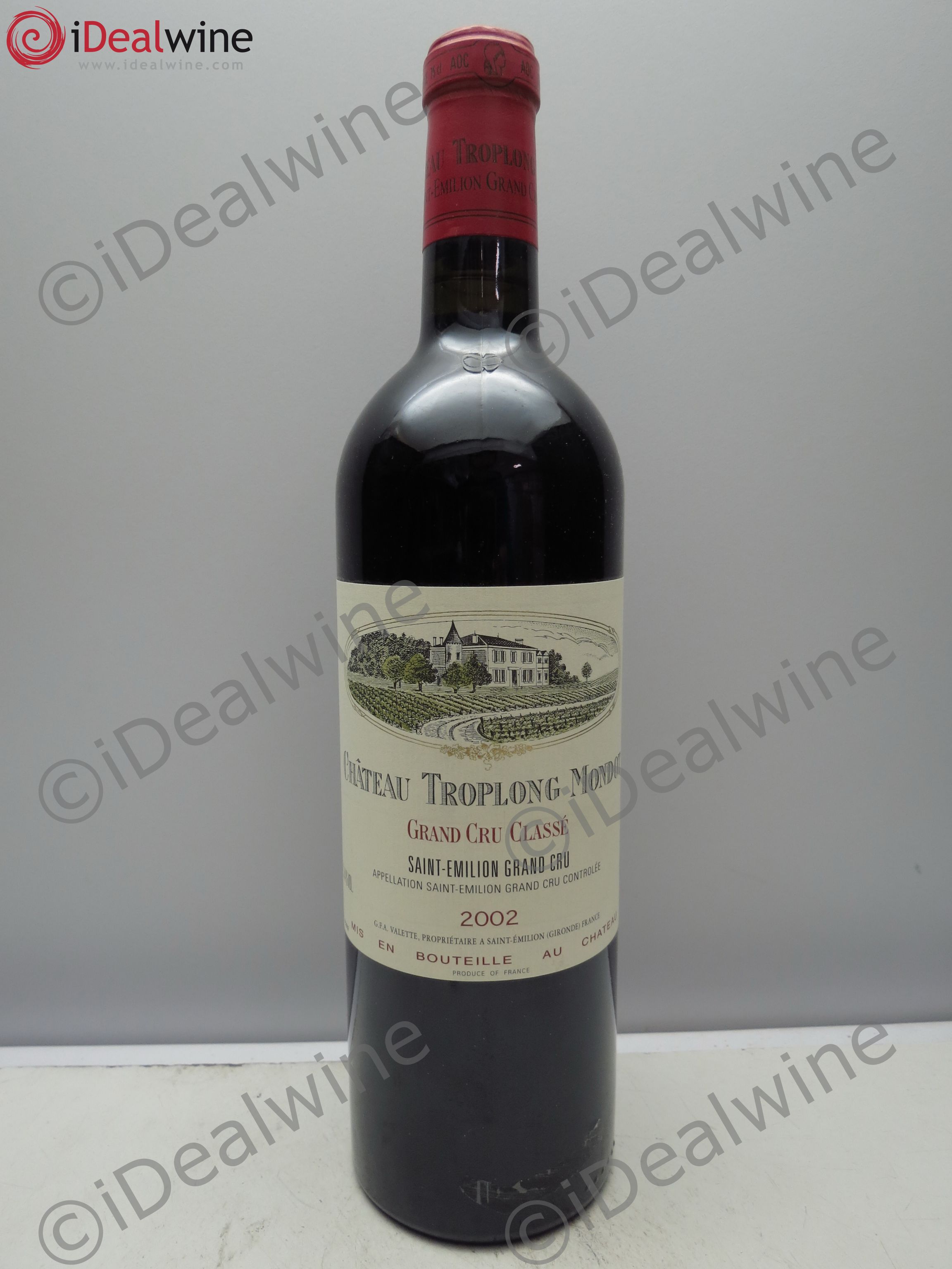 Château Troplong Mondot 1er Grand Cru Classé B 2002 - Lot de 1 bouteille - 0